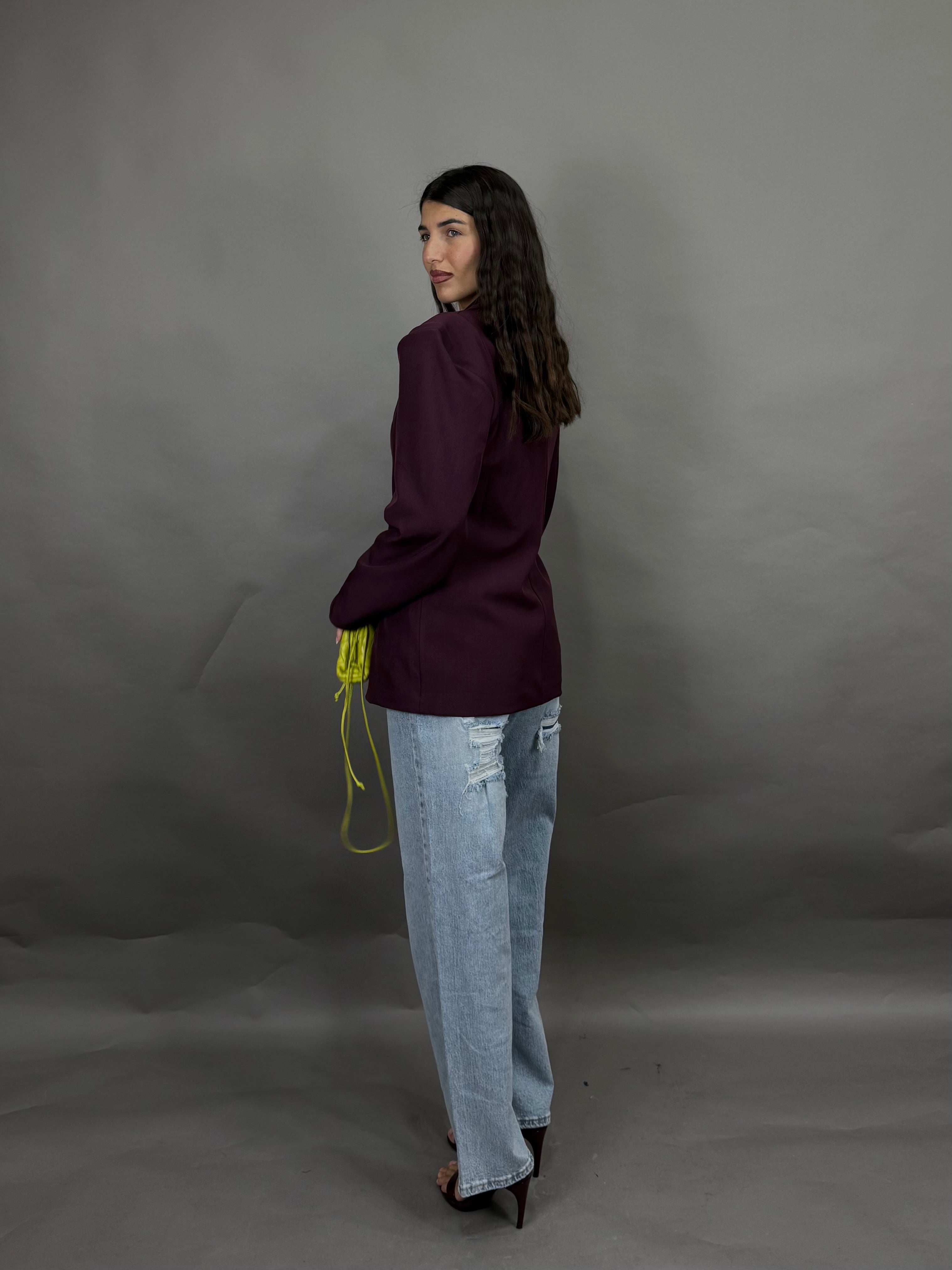 Blazer manica sbuffo