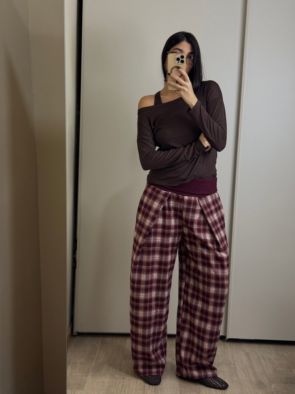 Pantalone flanella e velluto