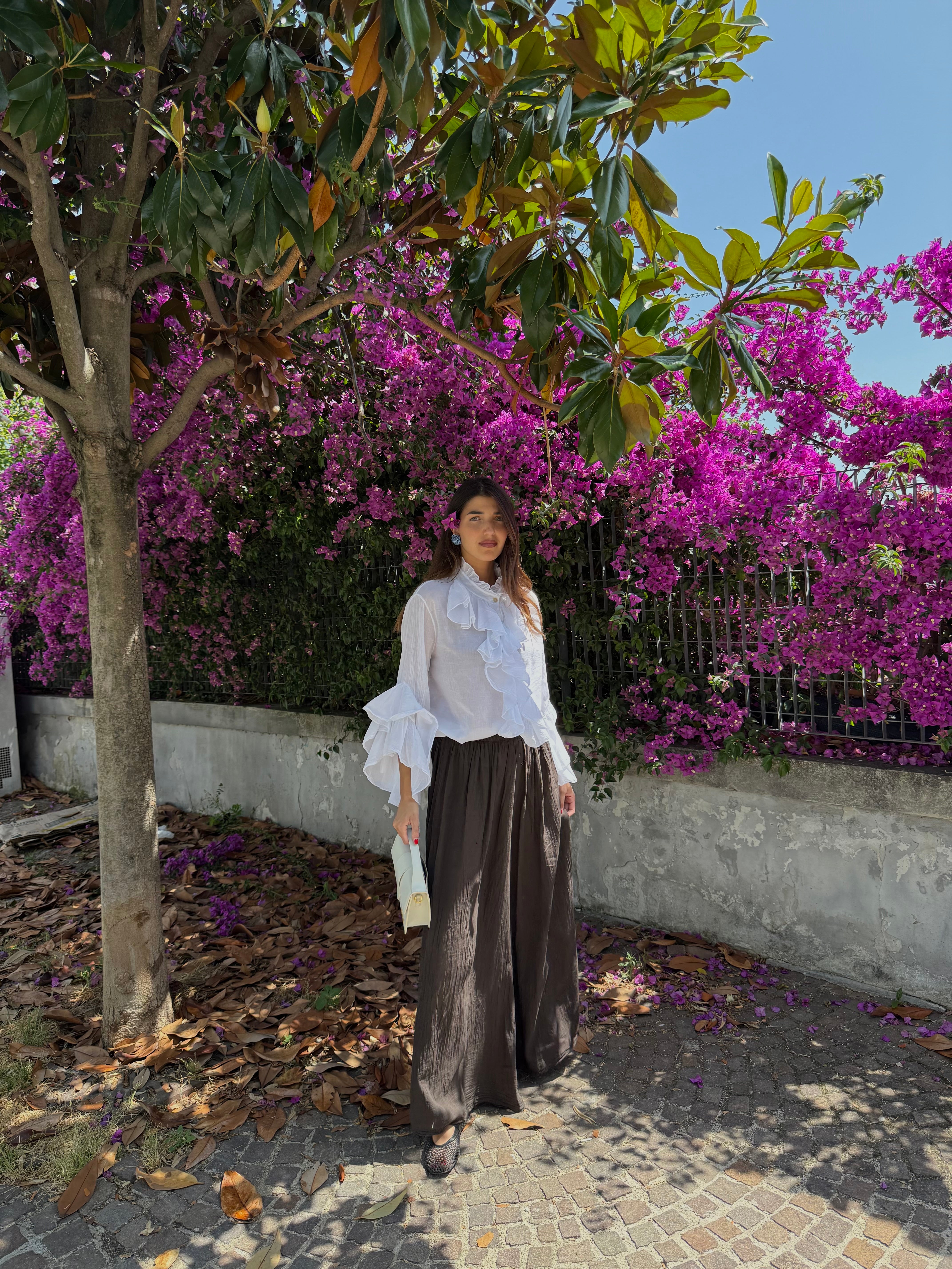 Pantalone cotone marrone - LadyB Shop Online