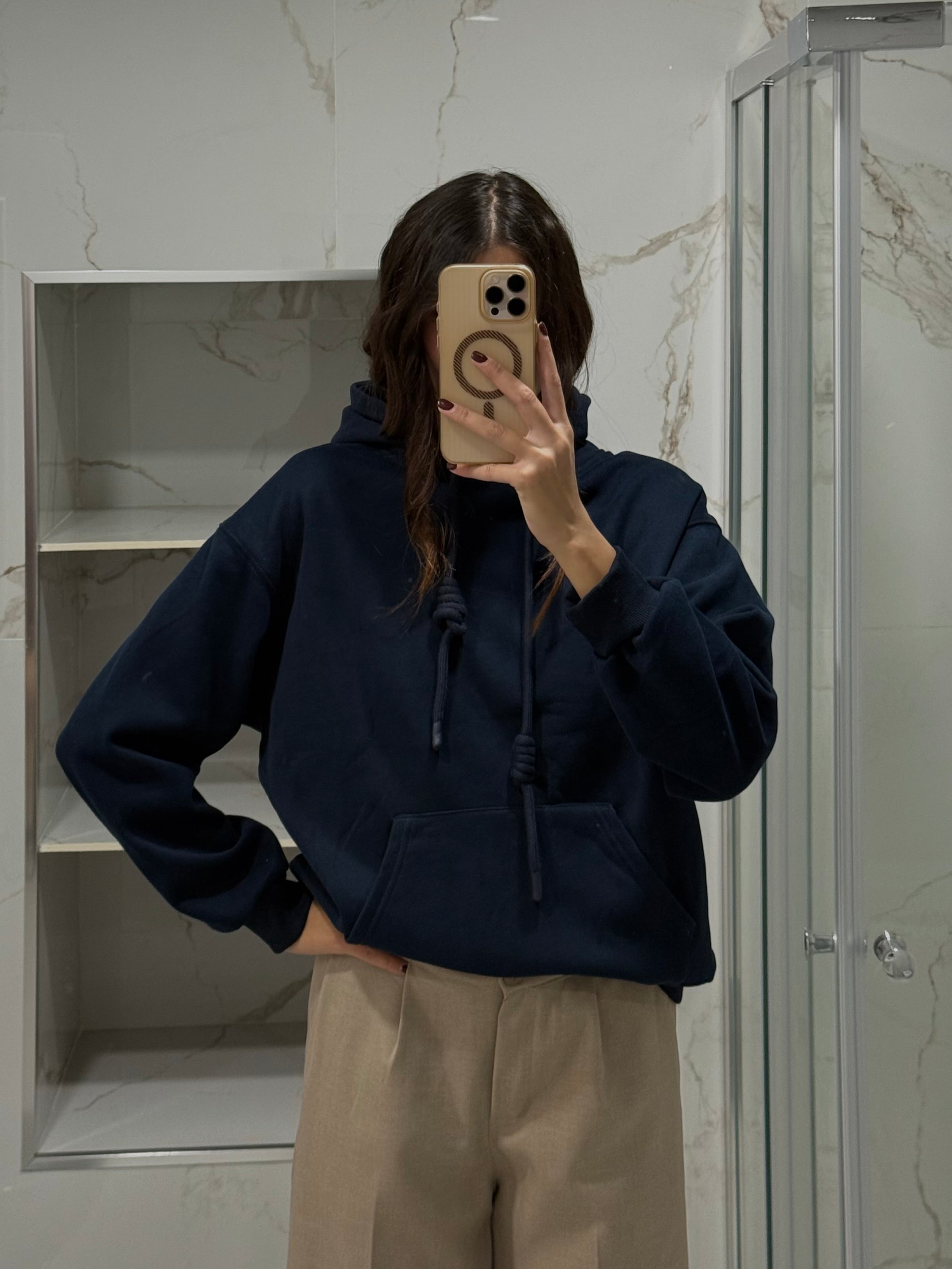Felpa nodo blu