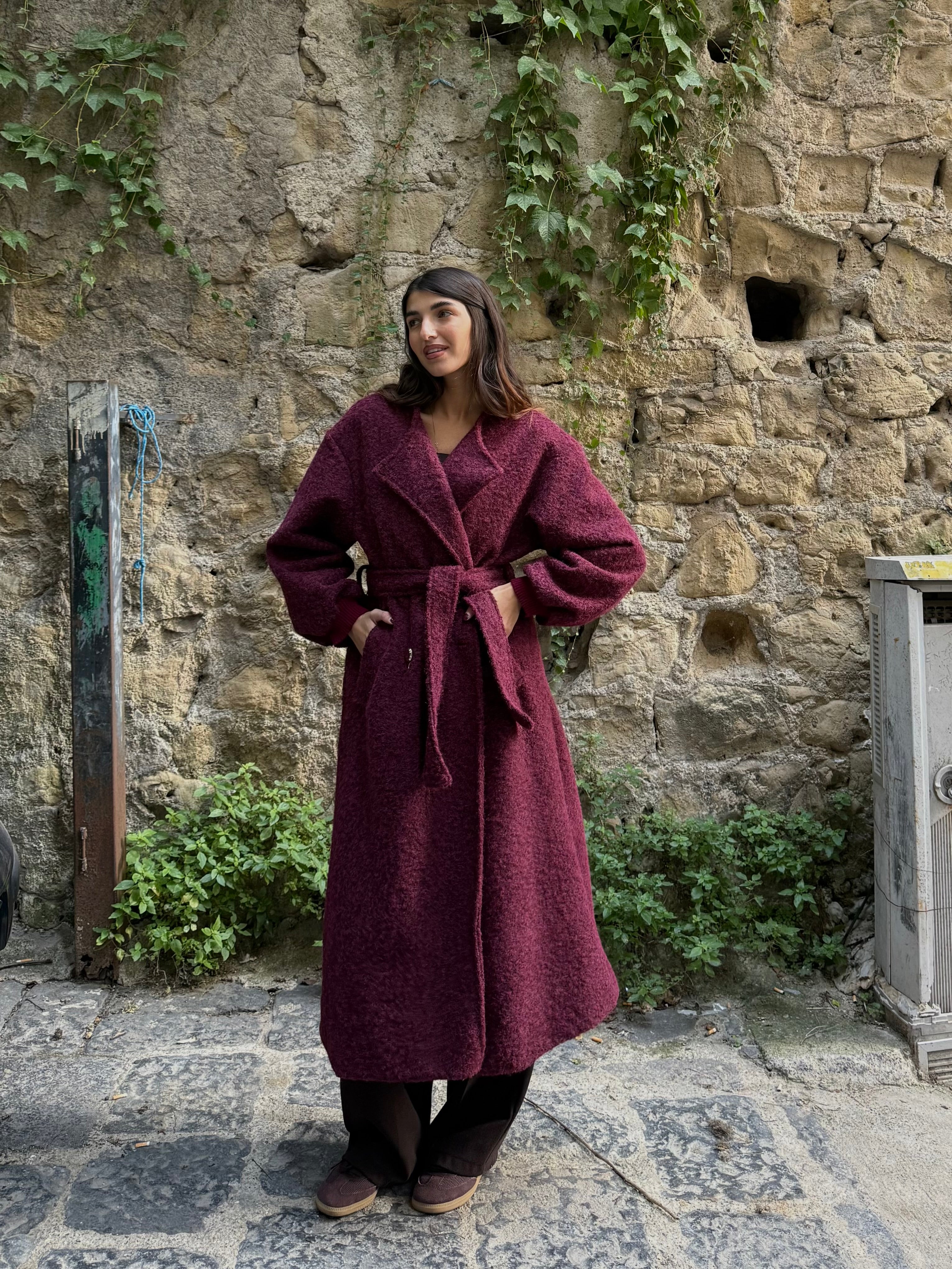 Cappotto Vienna bordeaux