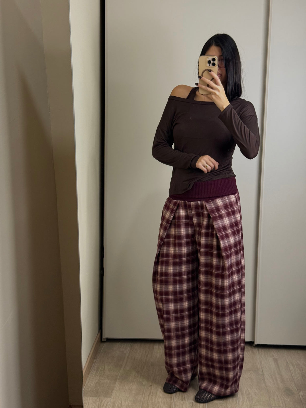 Pantalone flanella e velluto