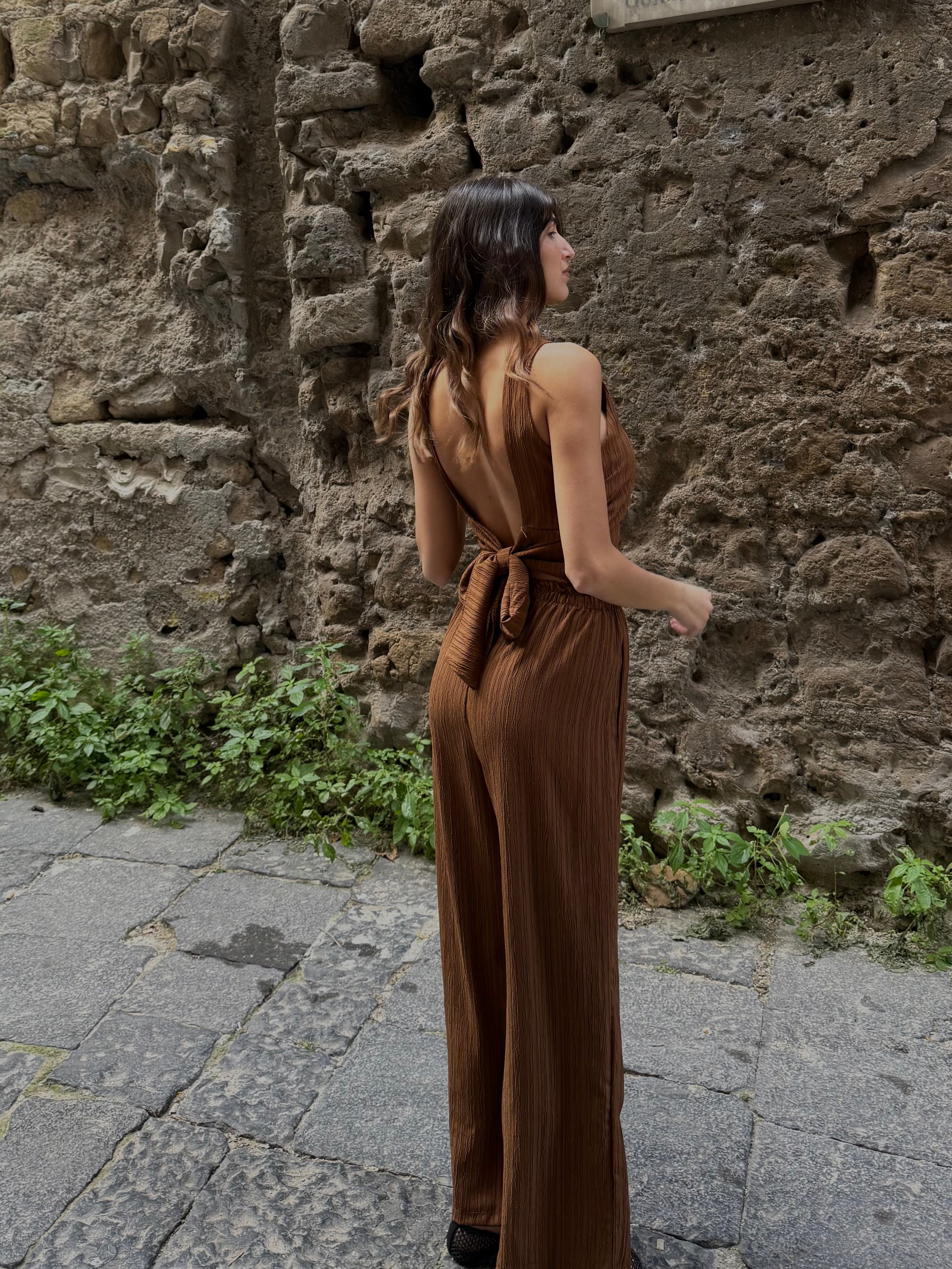 Cord set Mulan marrone - LadyB Shop Online