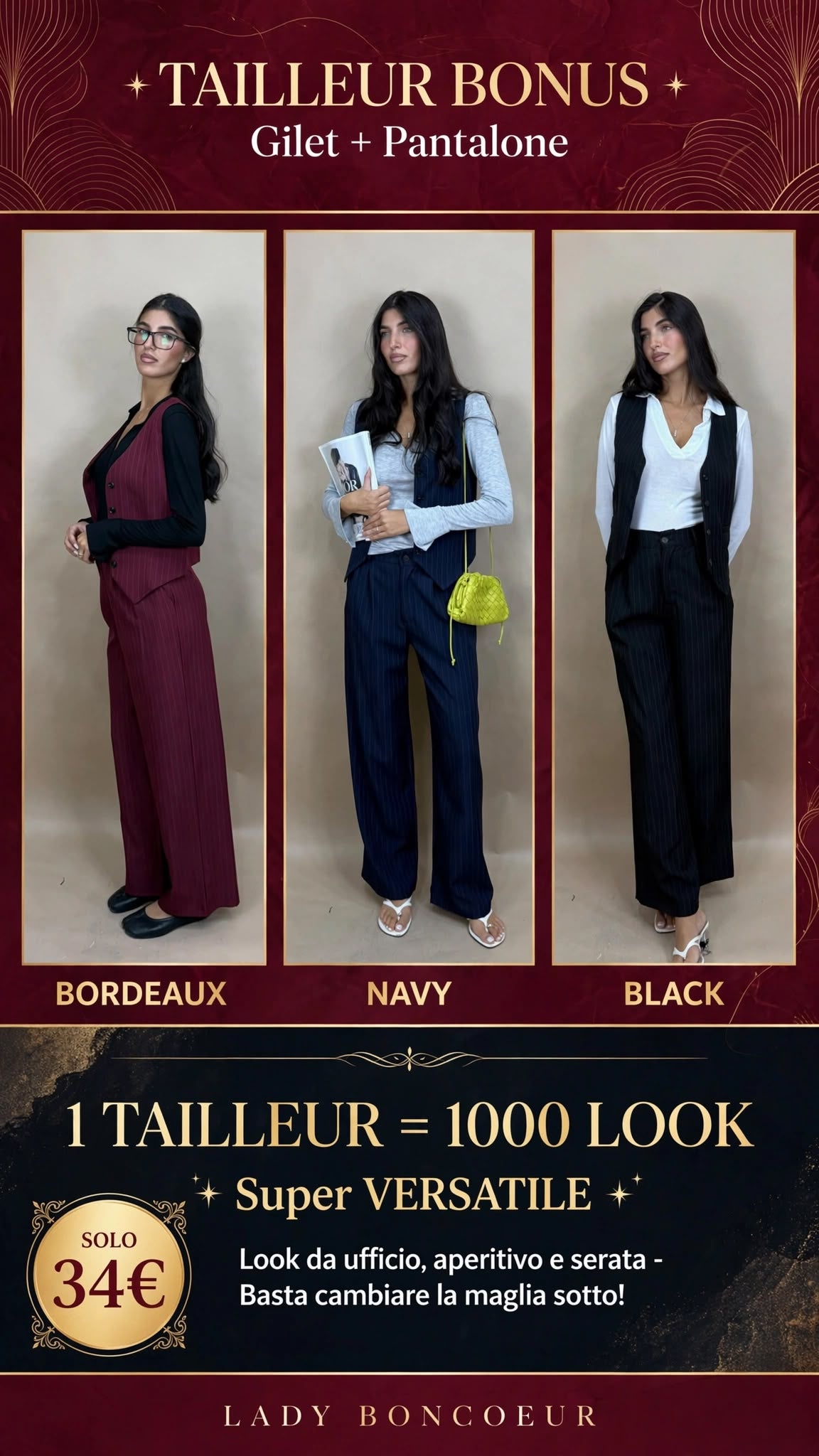 Tailleur con gilet