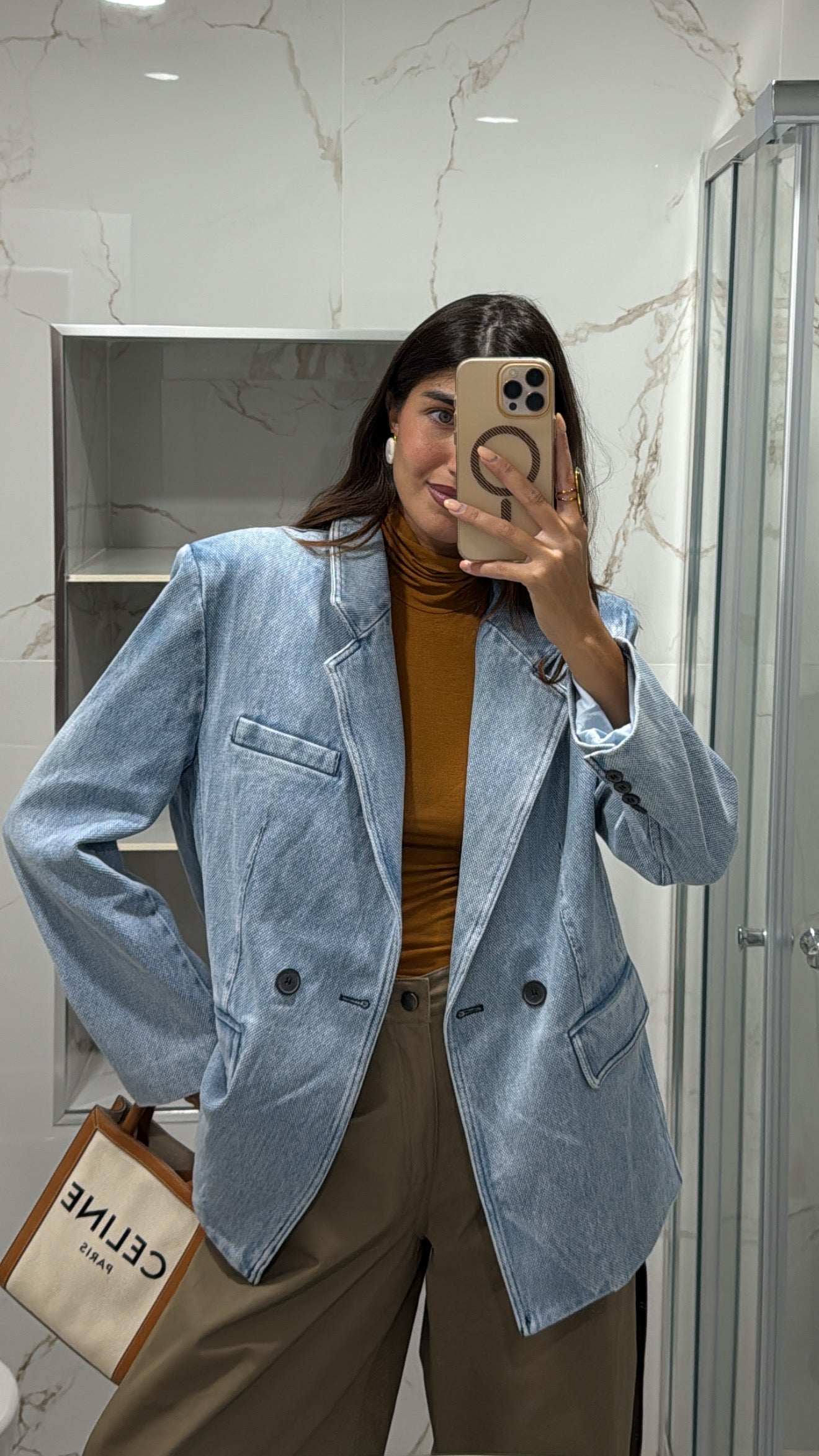 Blazer in jeans by lumina