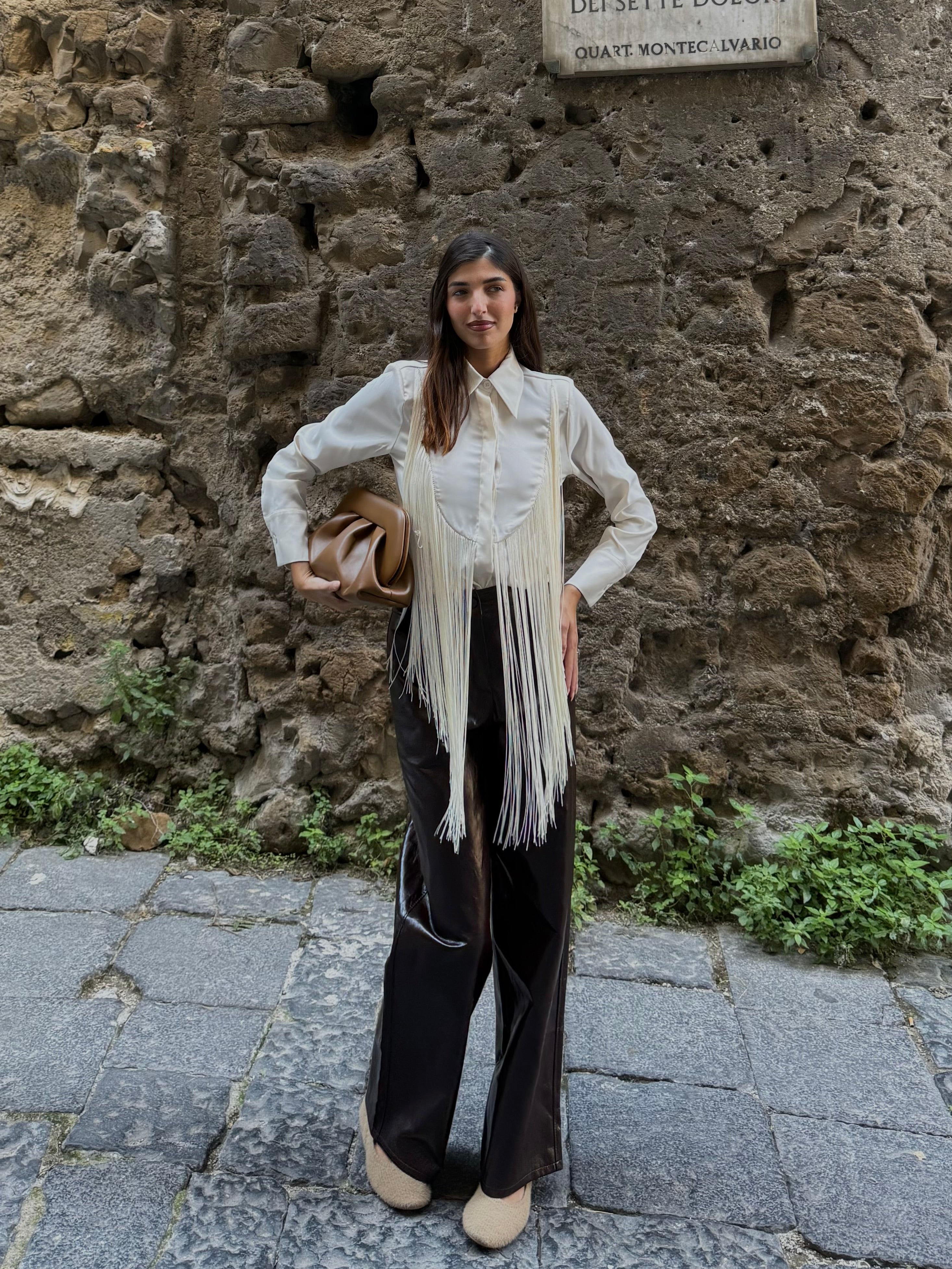 Camicia con frange lumina