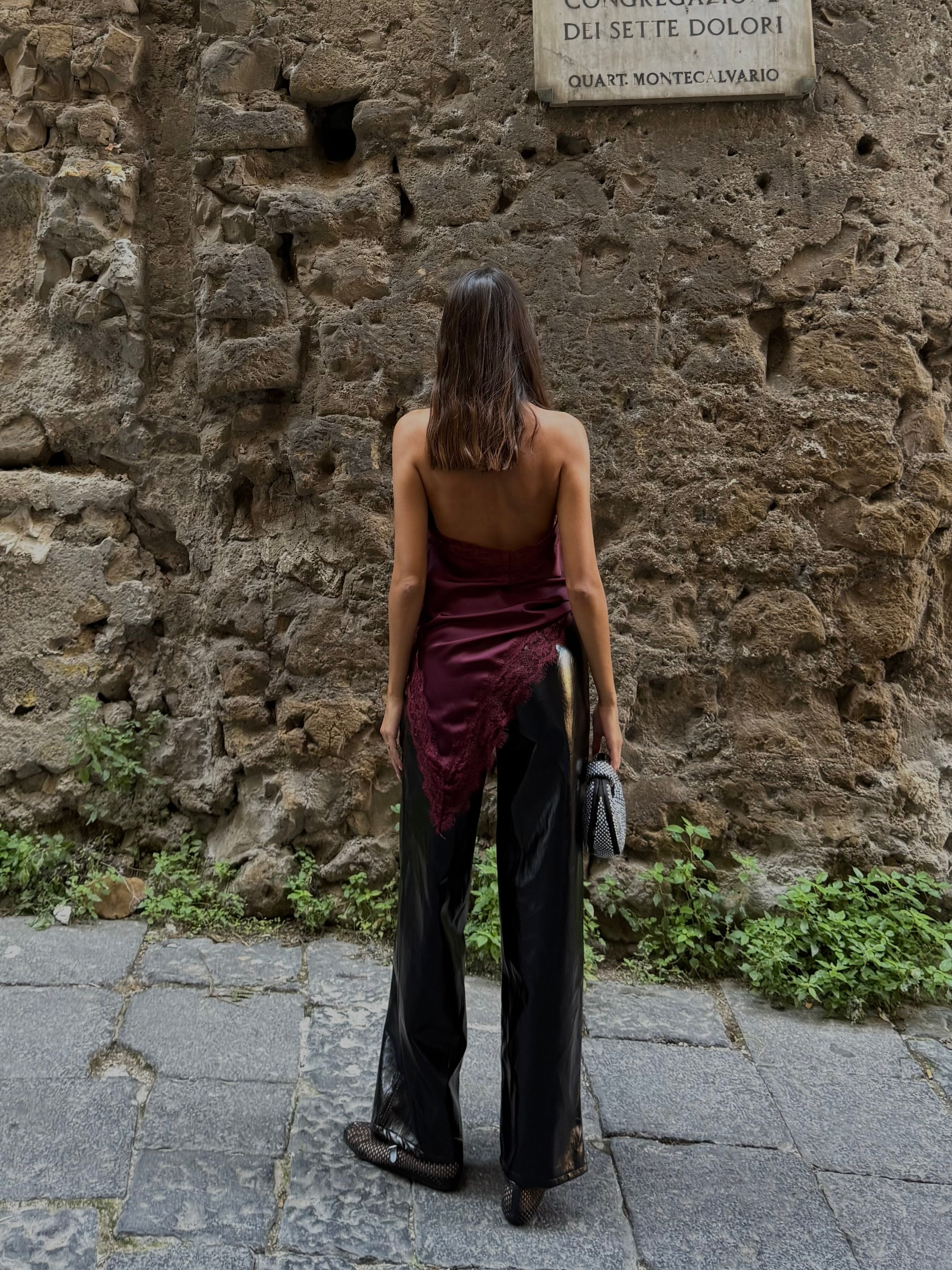 Top lingerie bordeaux