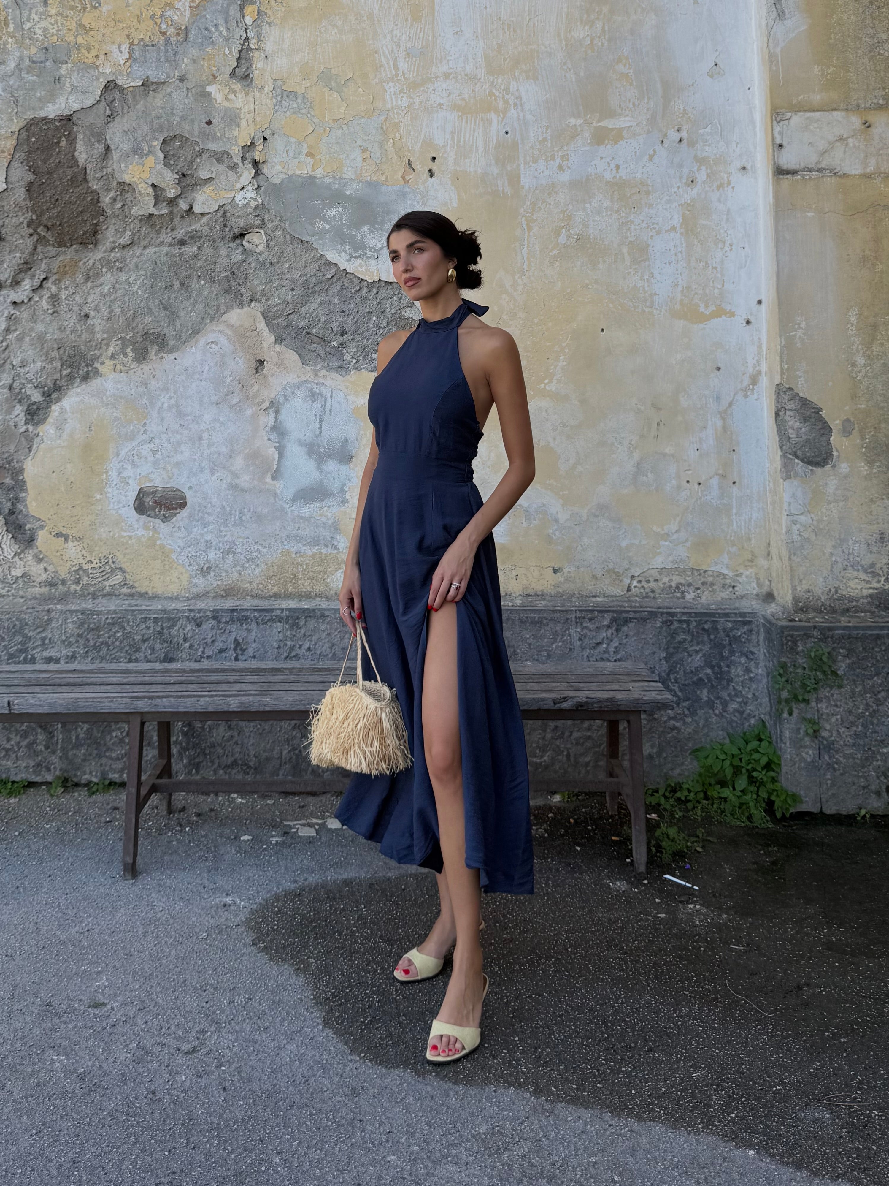Dress scollo americana