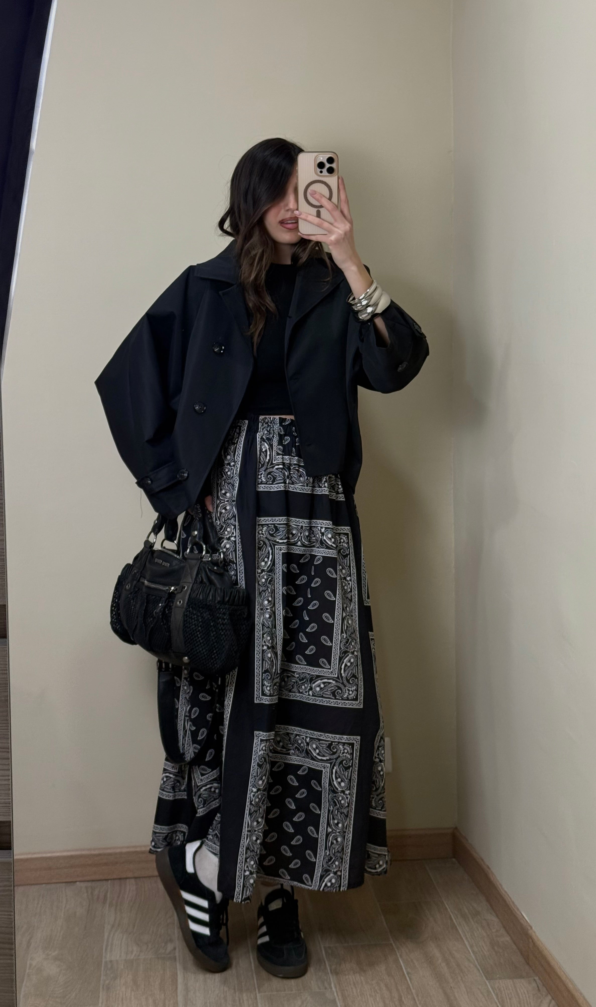 Trench Barbara nero - LadyB Shop Online