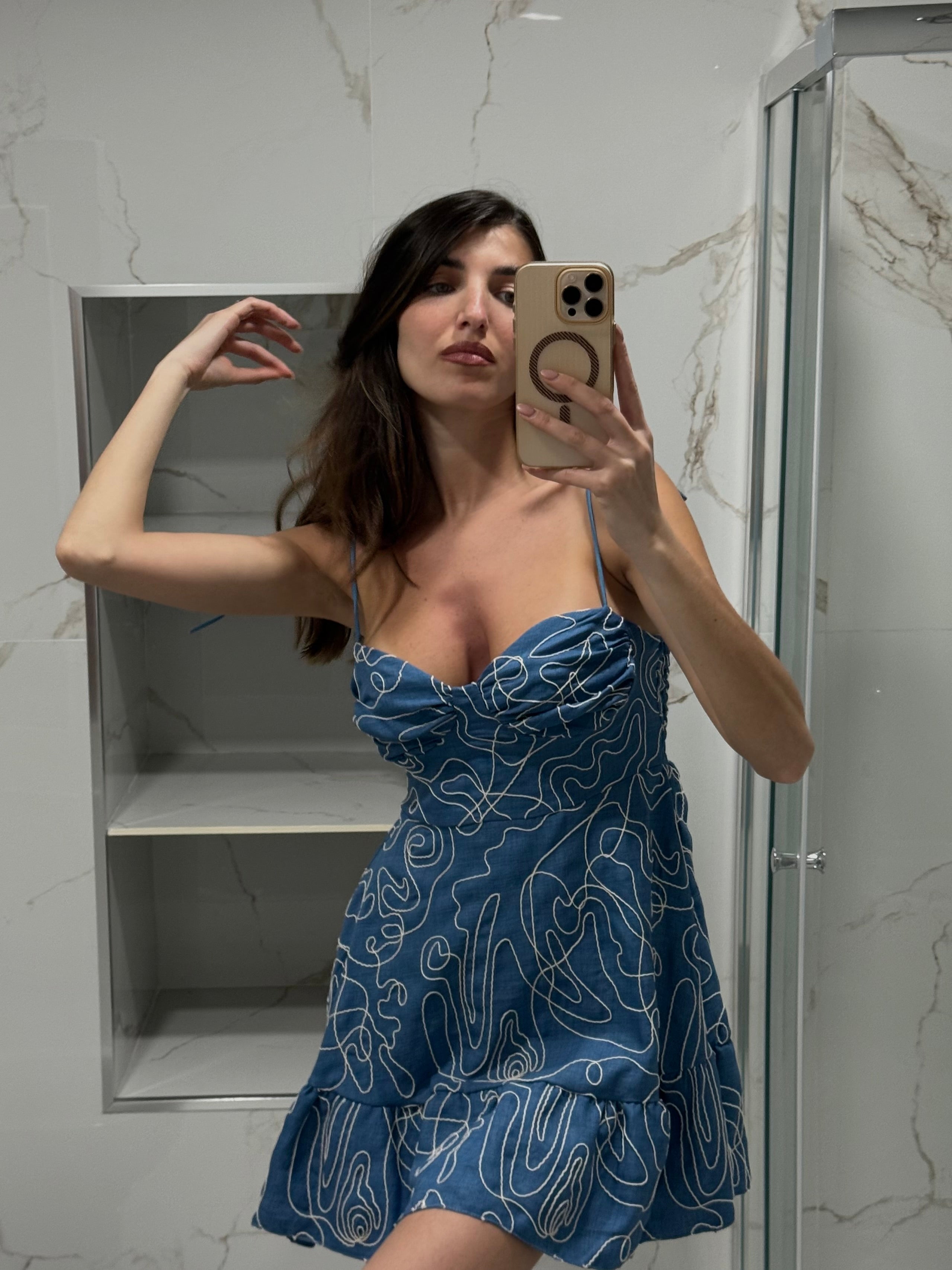 Dress summer simil denim - LadyB Shop Online