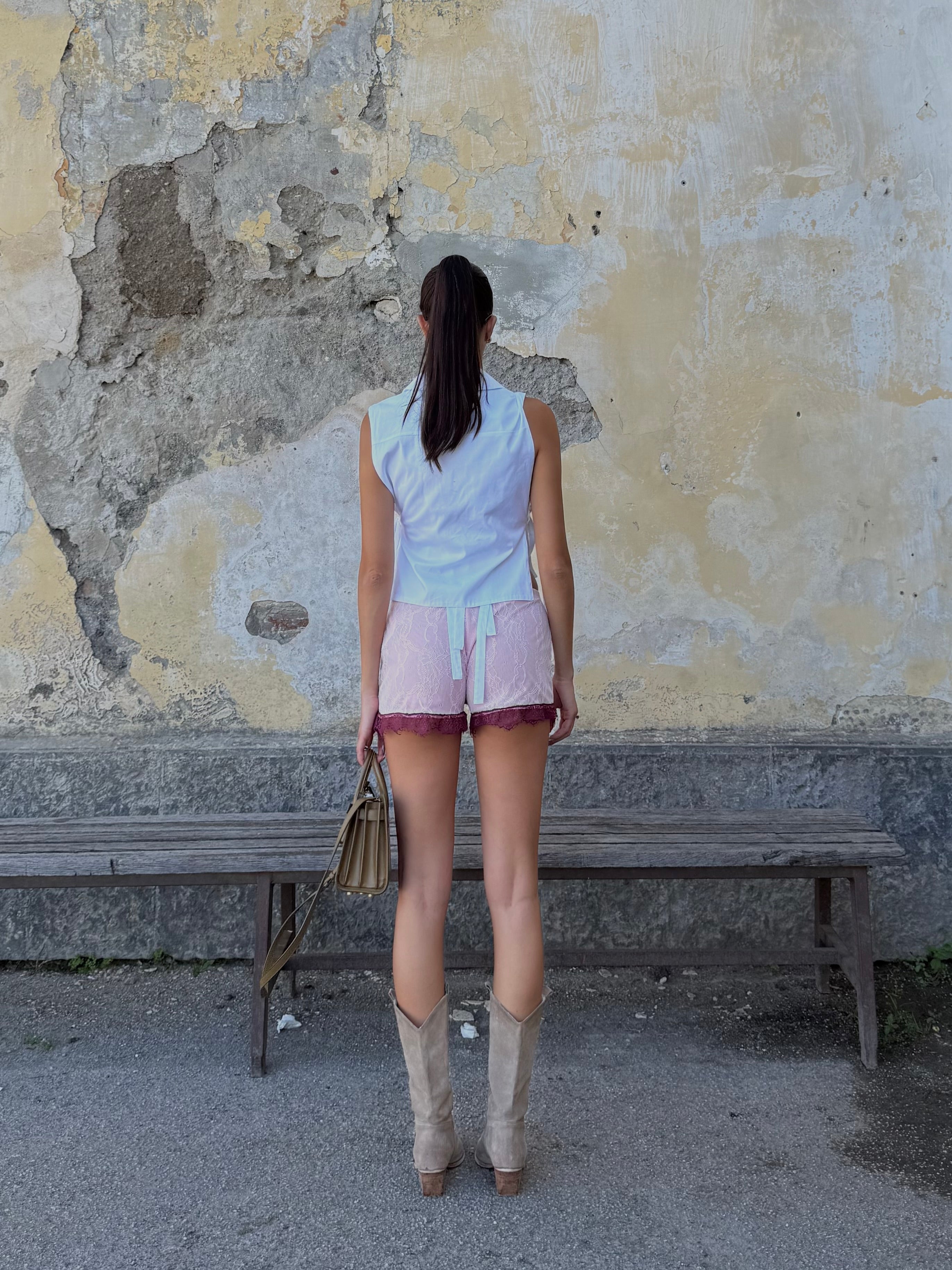 Shorts pizzo