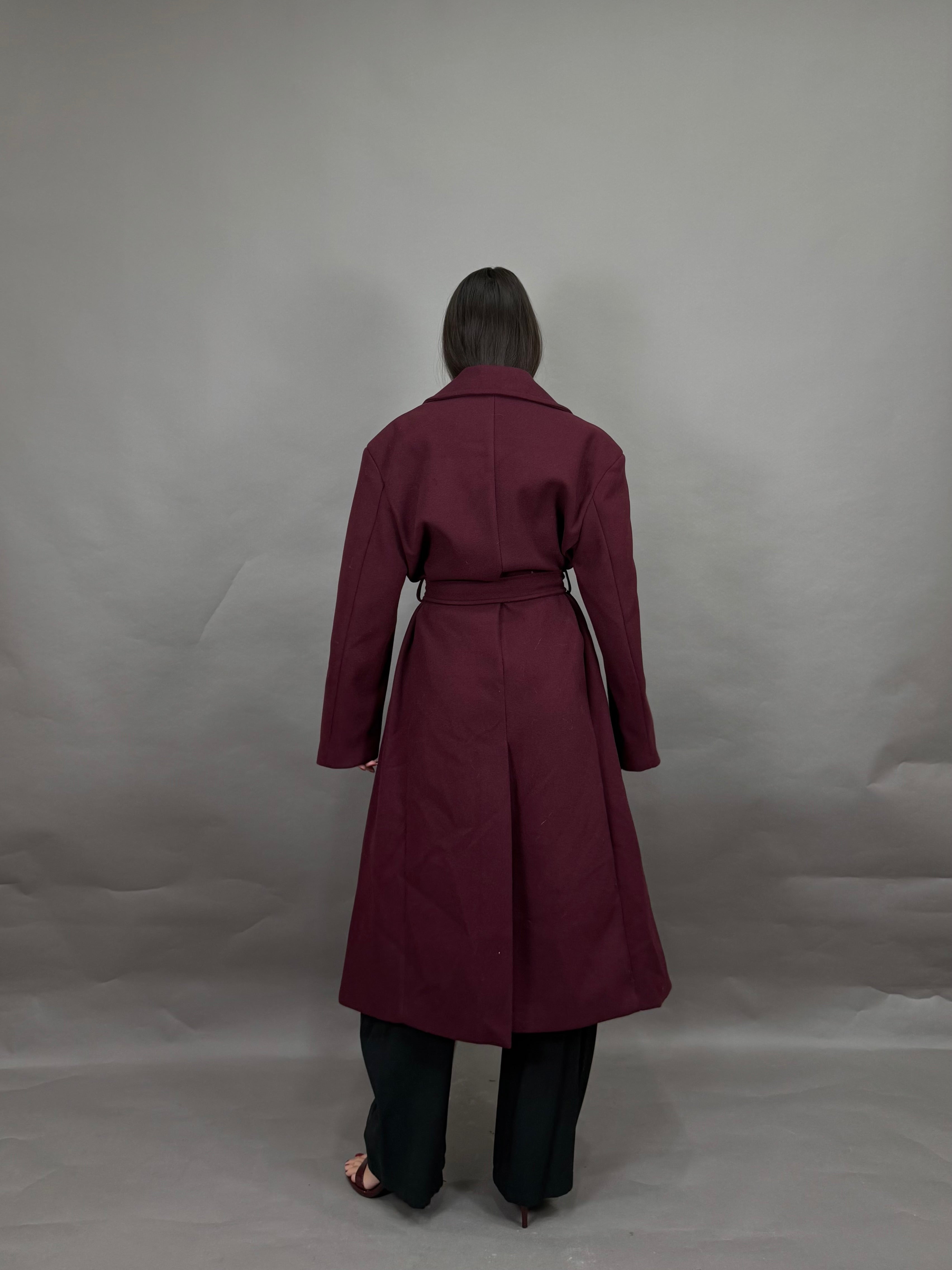 Cappotto bordeaux lumina
