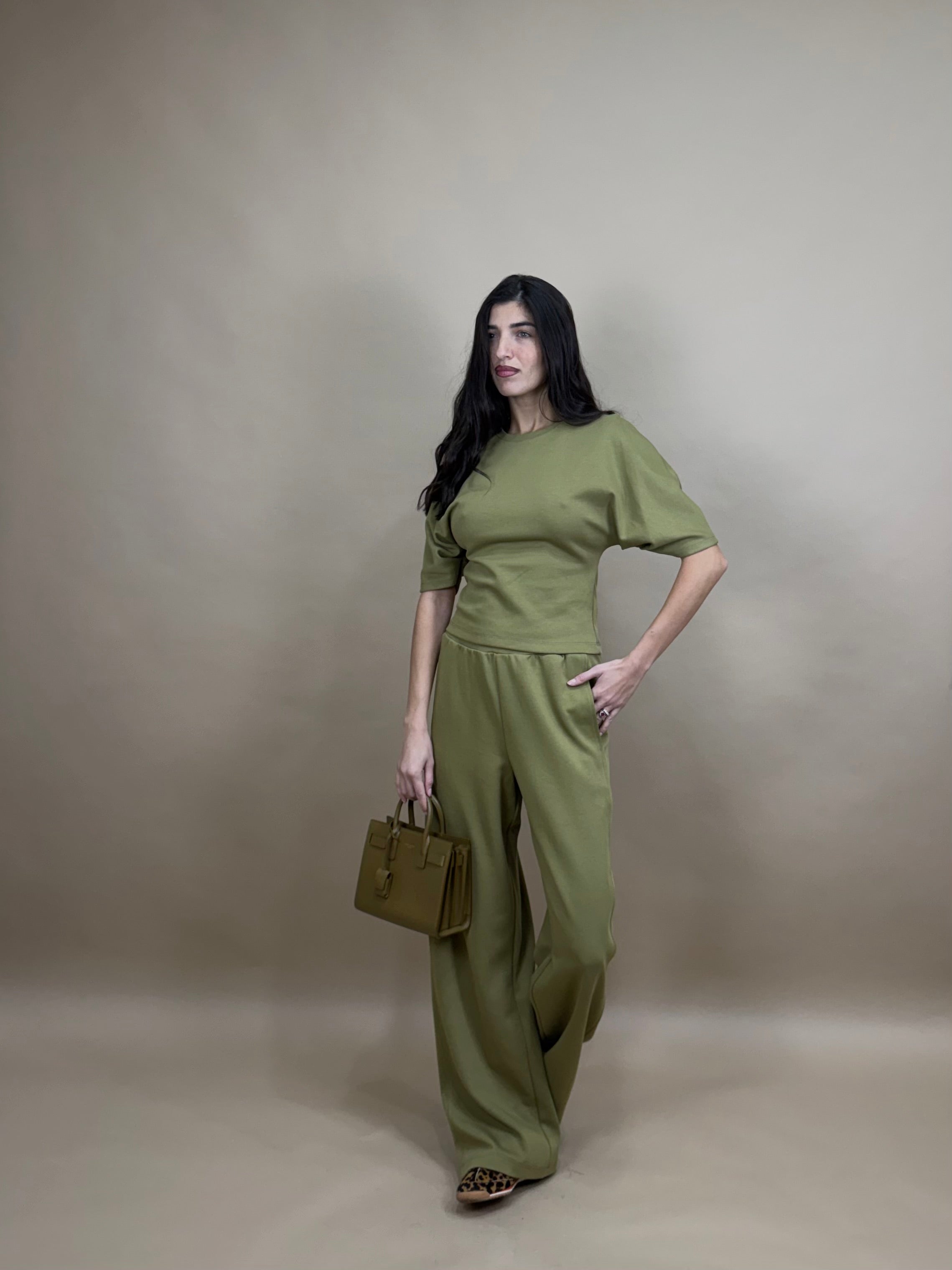 Maglia in tuta Oliva by Lumina