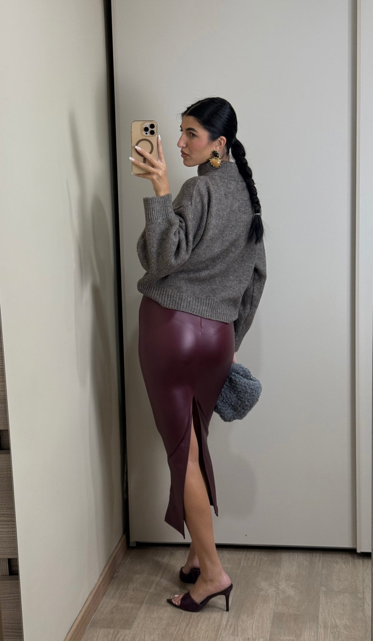 Maglione zip frontale