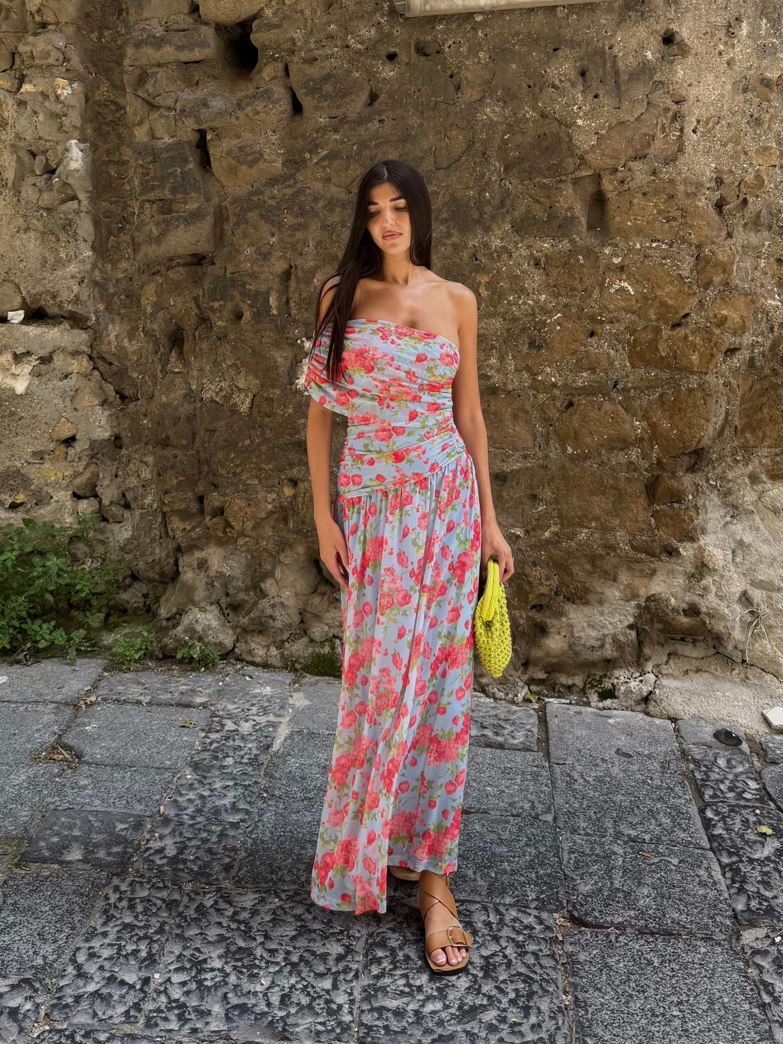 Dress lungo flower
