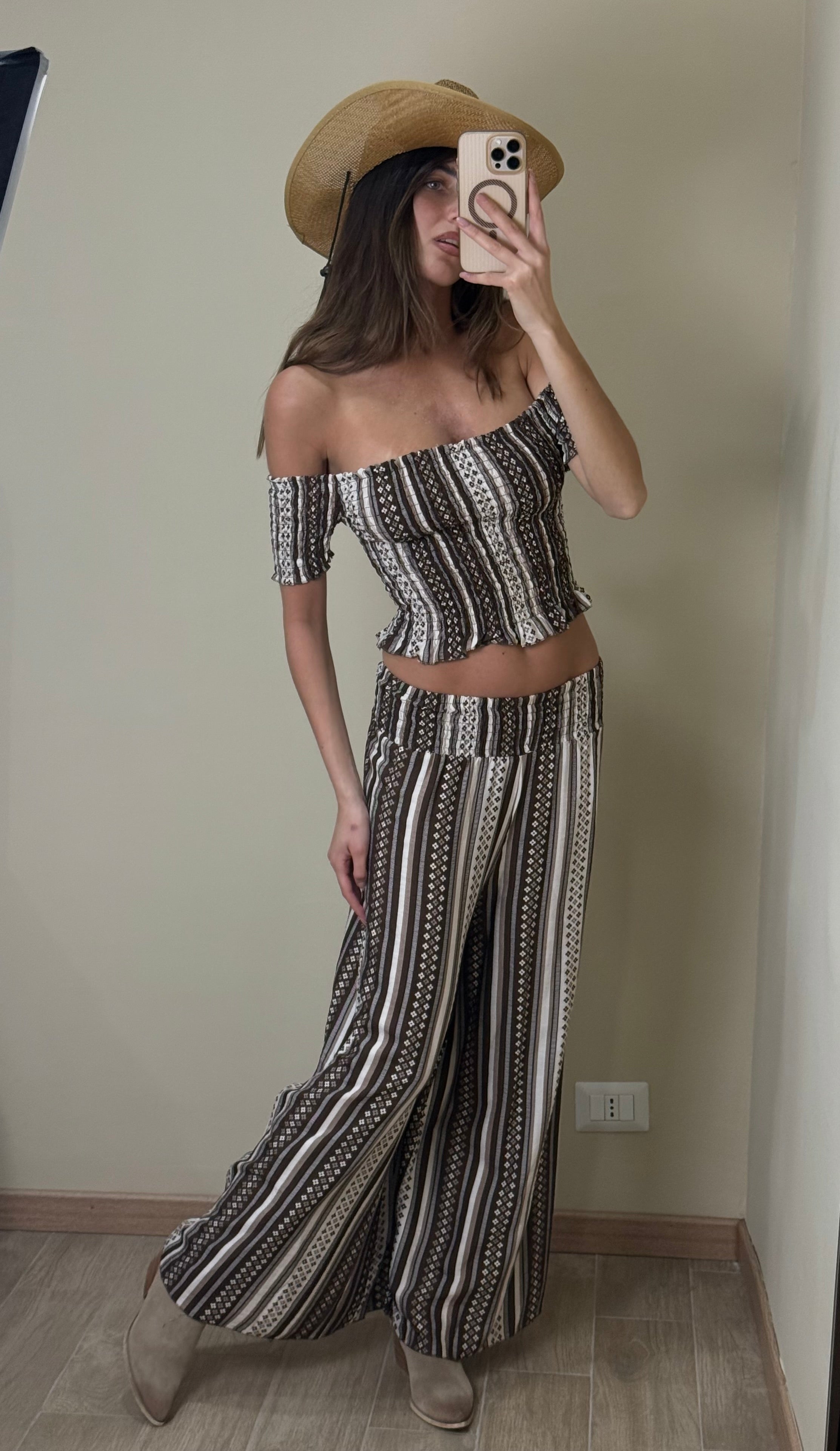 Coordinato gipsy marrone - LadyB Shop Online