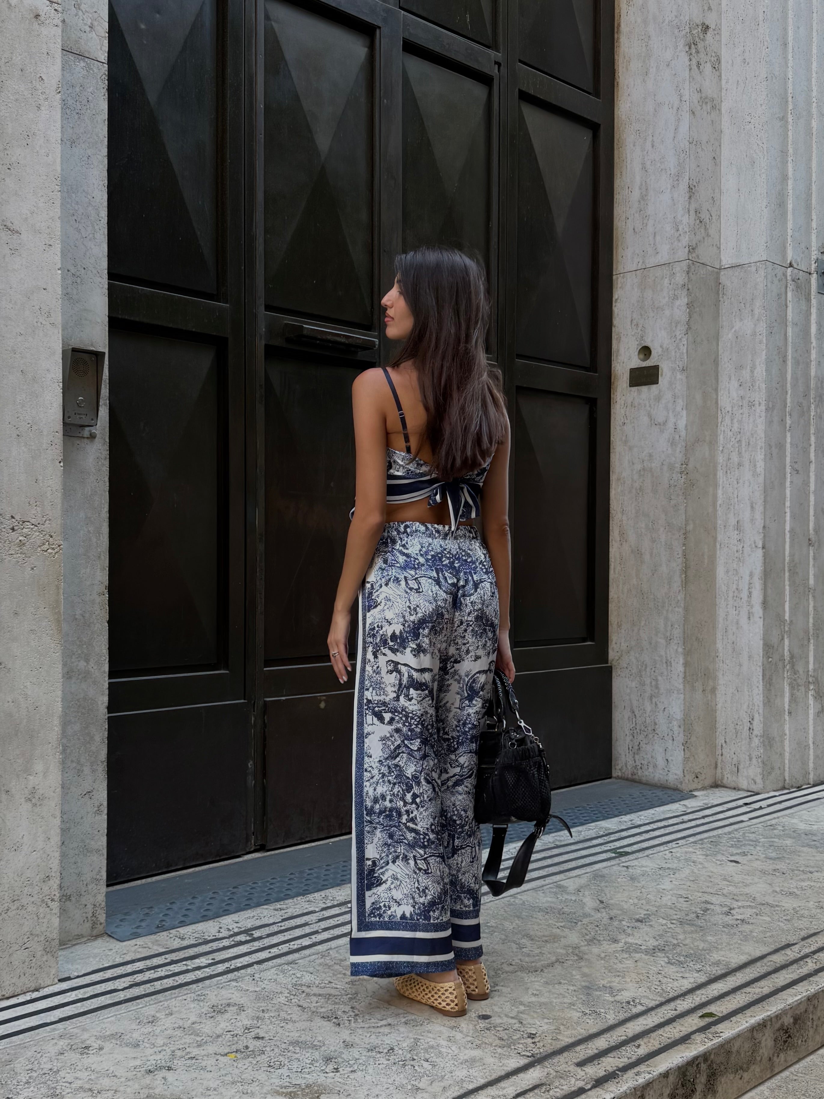 Completo bandana Dior blu - LadyB Shop Online