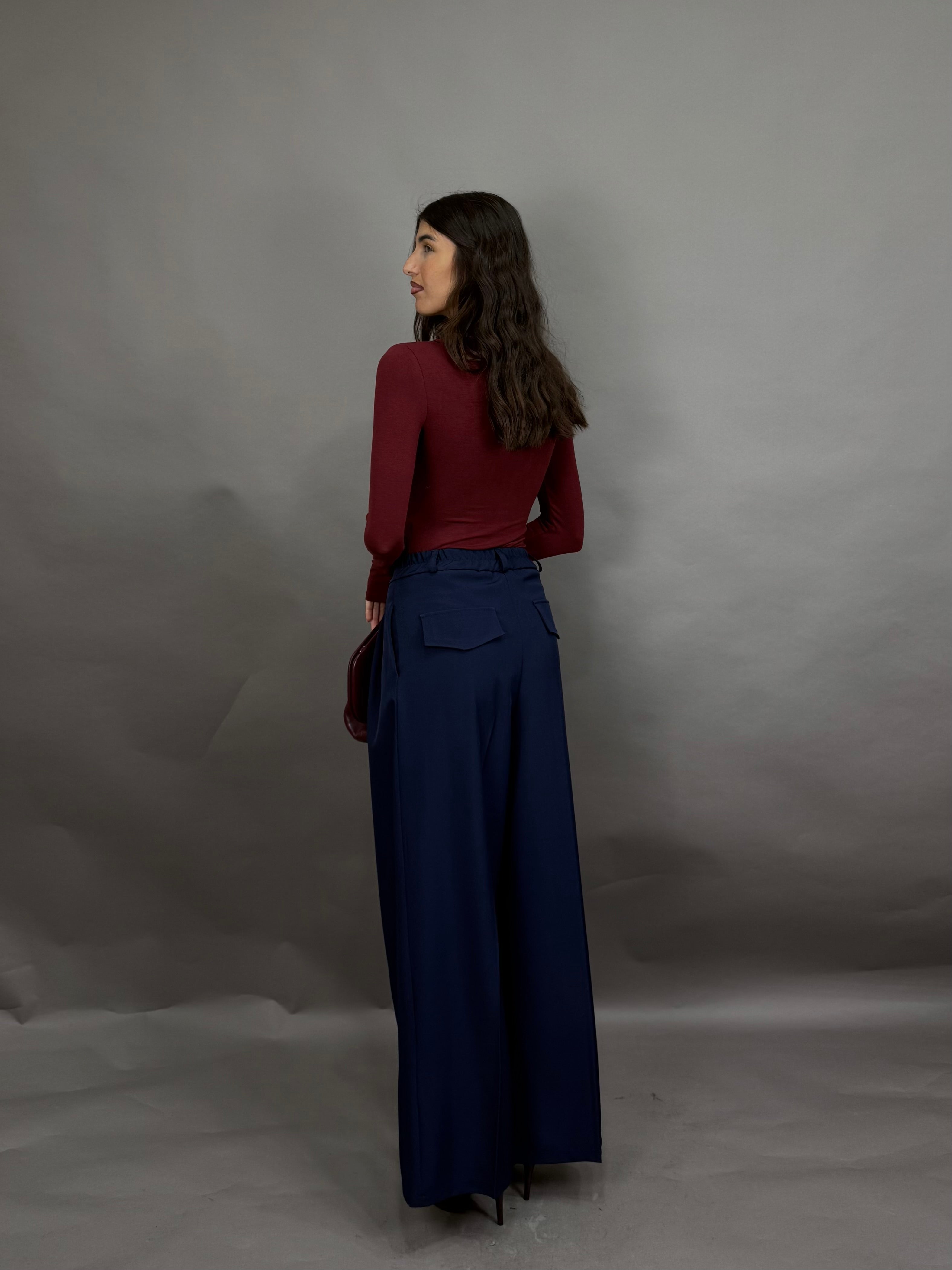 Body bottoncini bordeaux