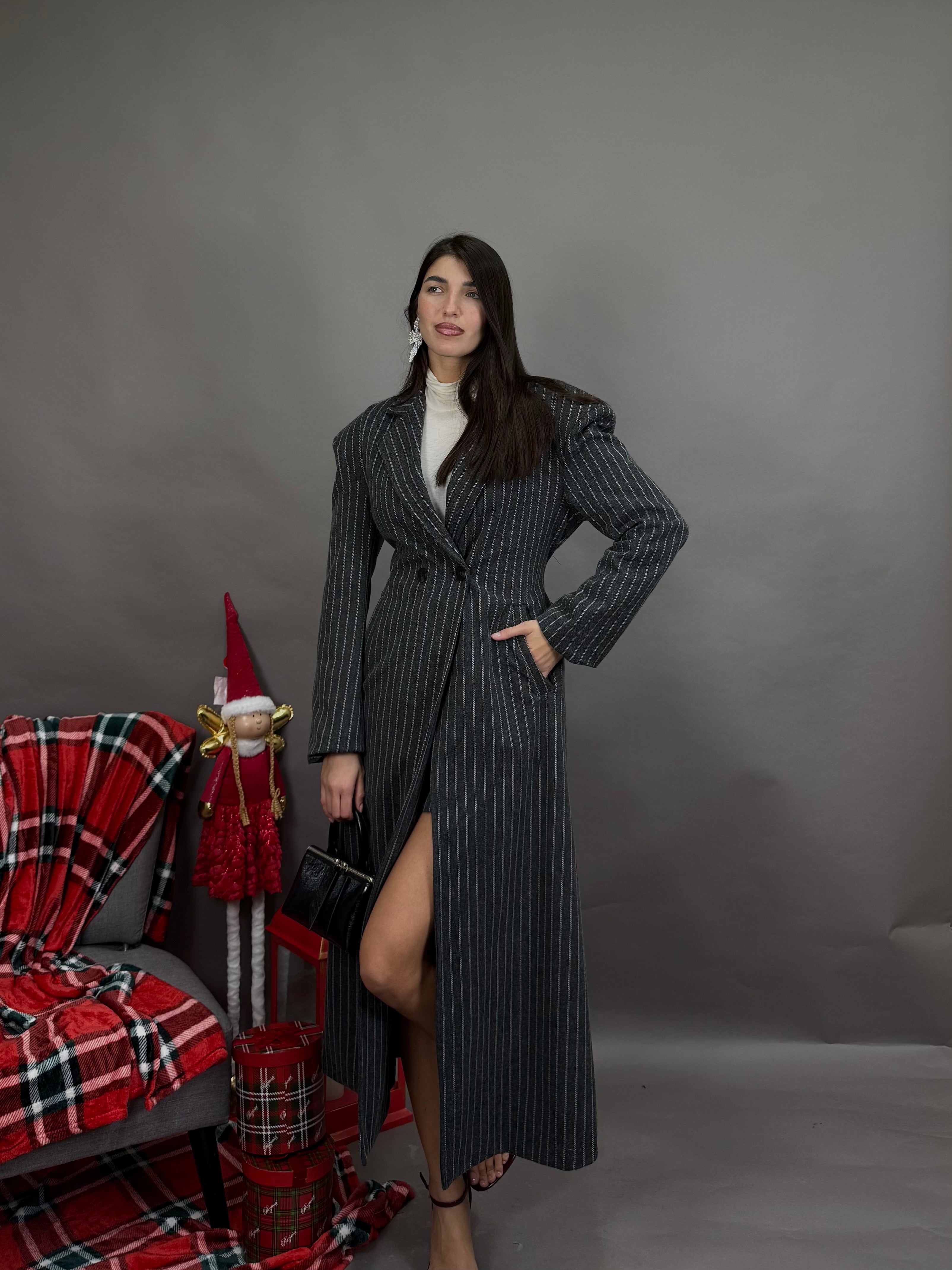 Cappotto righe