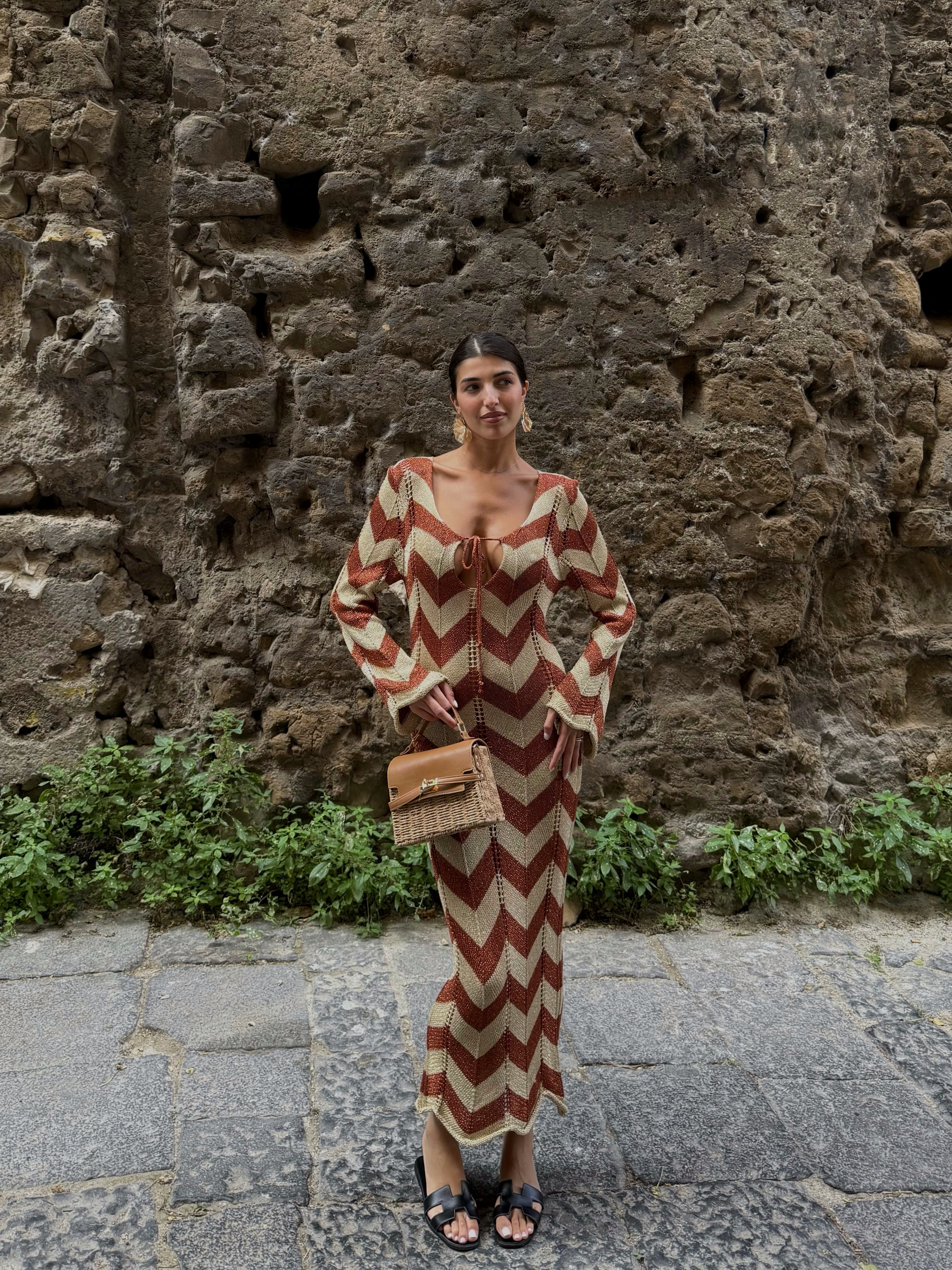 Dress Creta bronzo - LadyB Shop Online