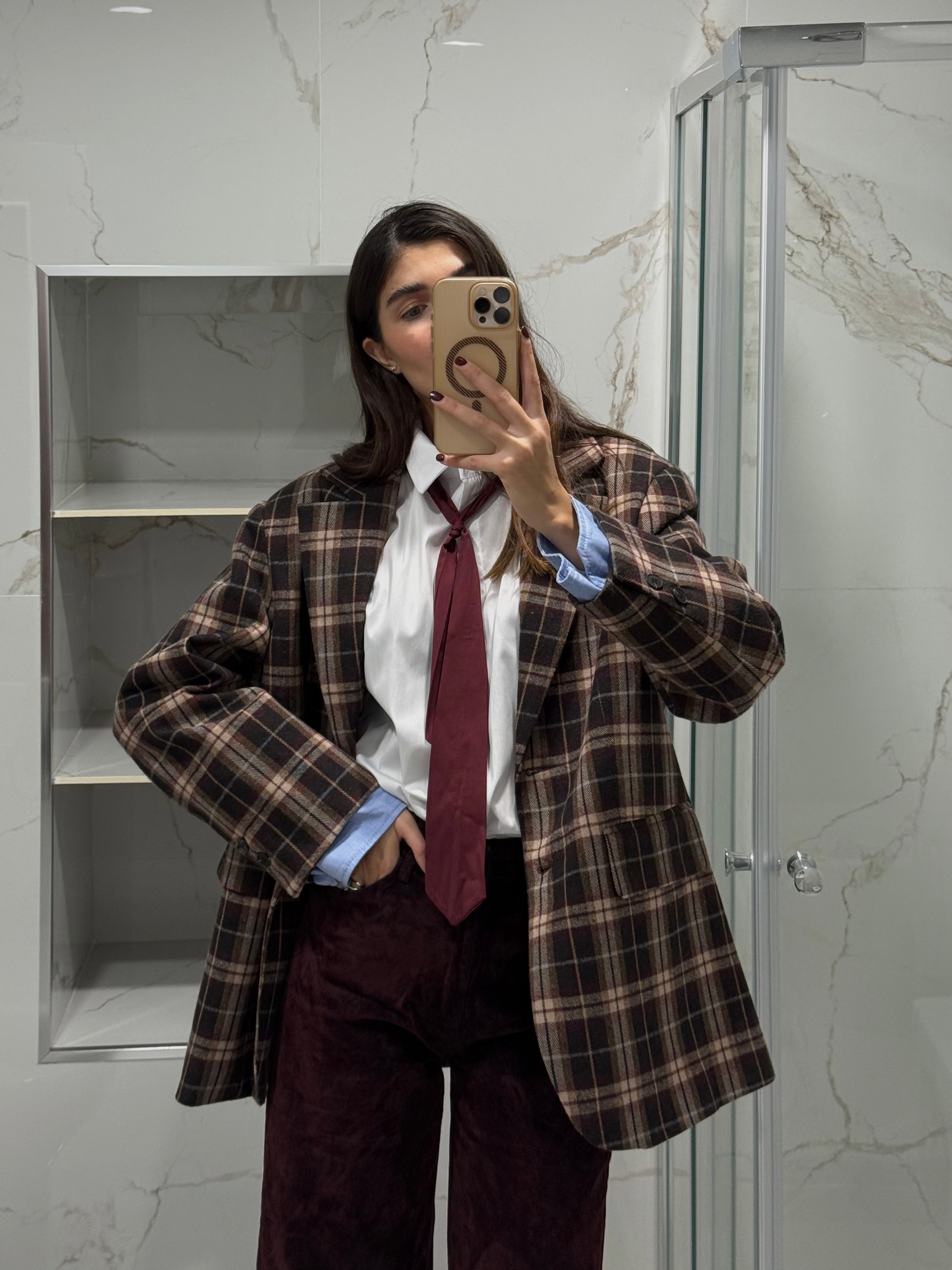 Blazer lumina quadri