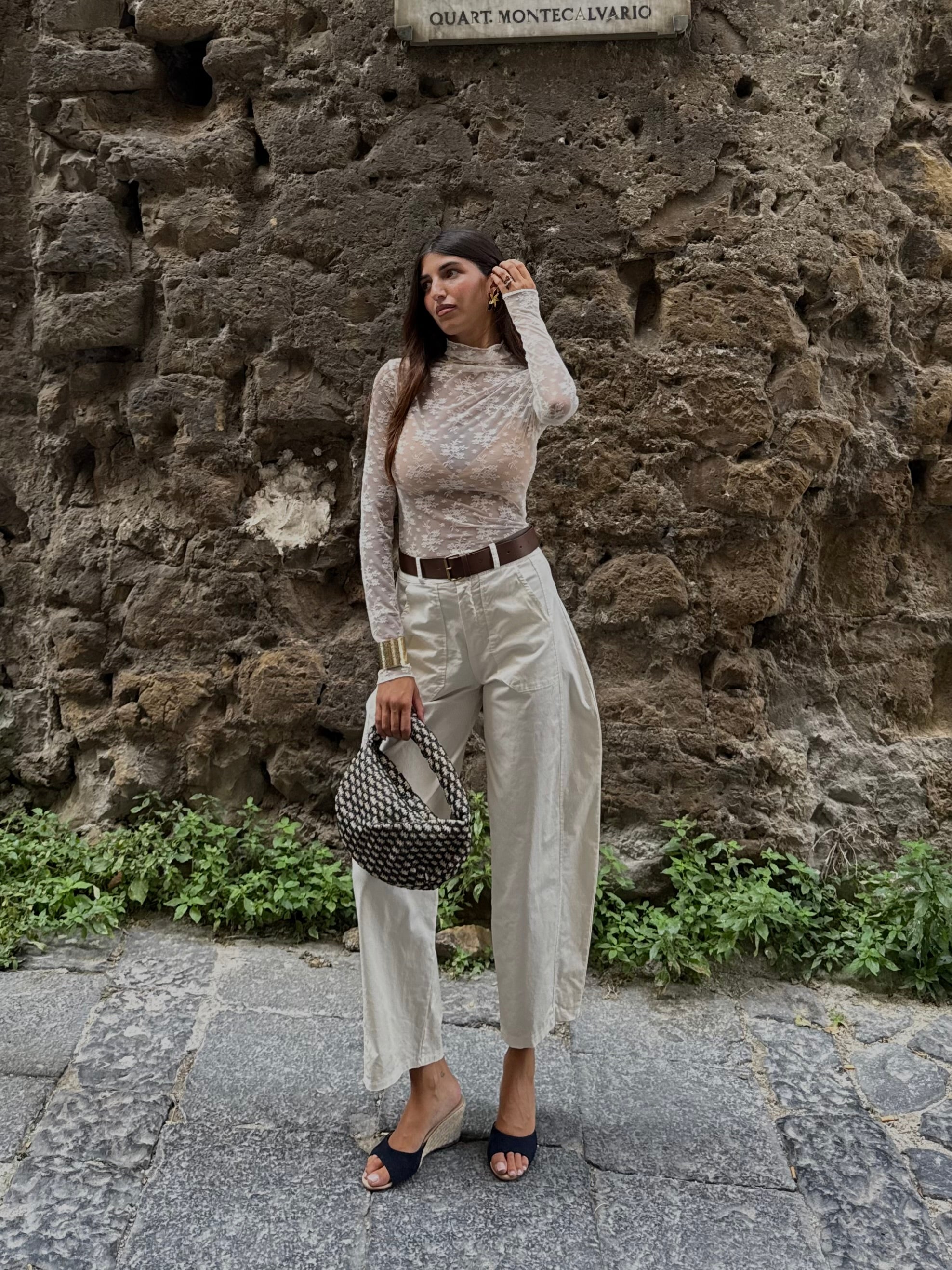 Pantalone ballon panna - LadyB Shop Online