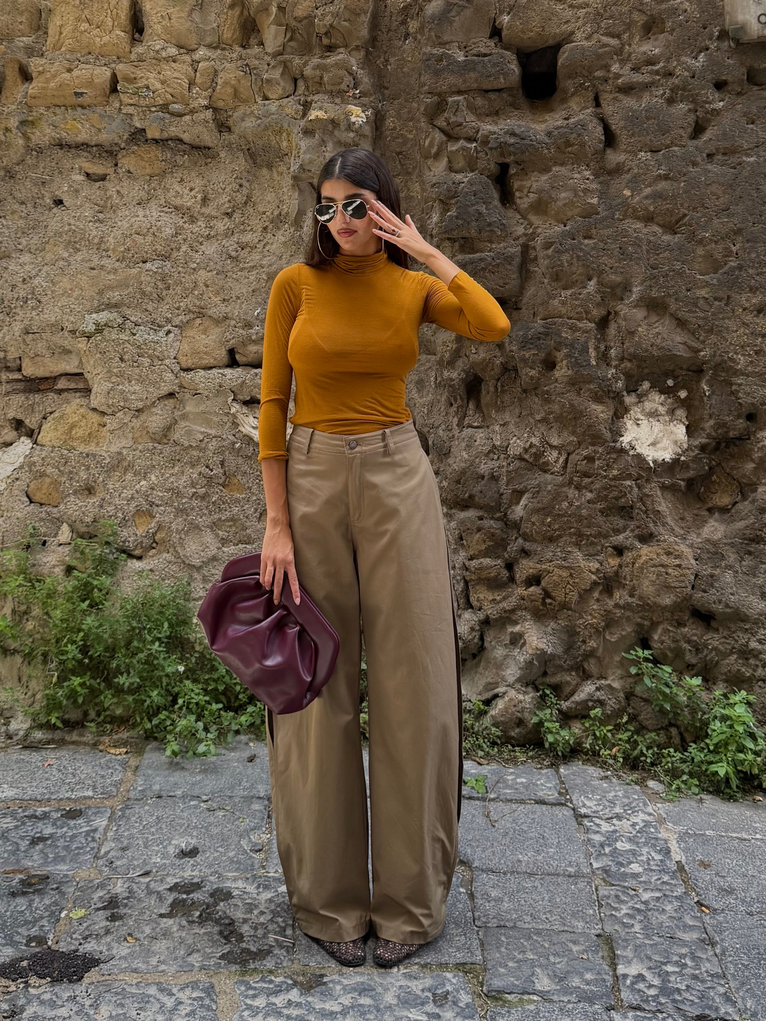Pantalone cammello lumina