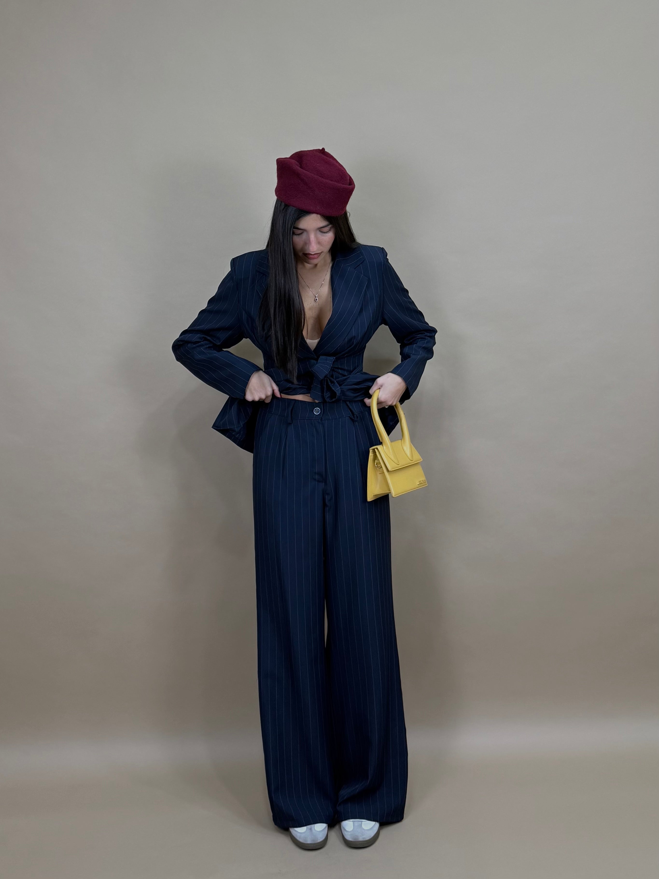 Tailleur Clea blu