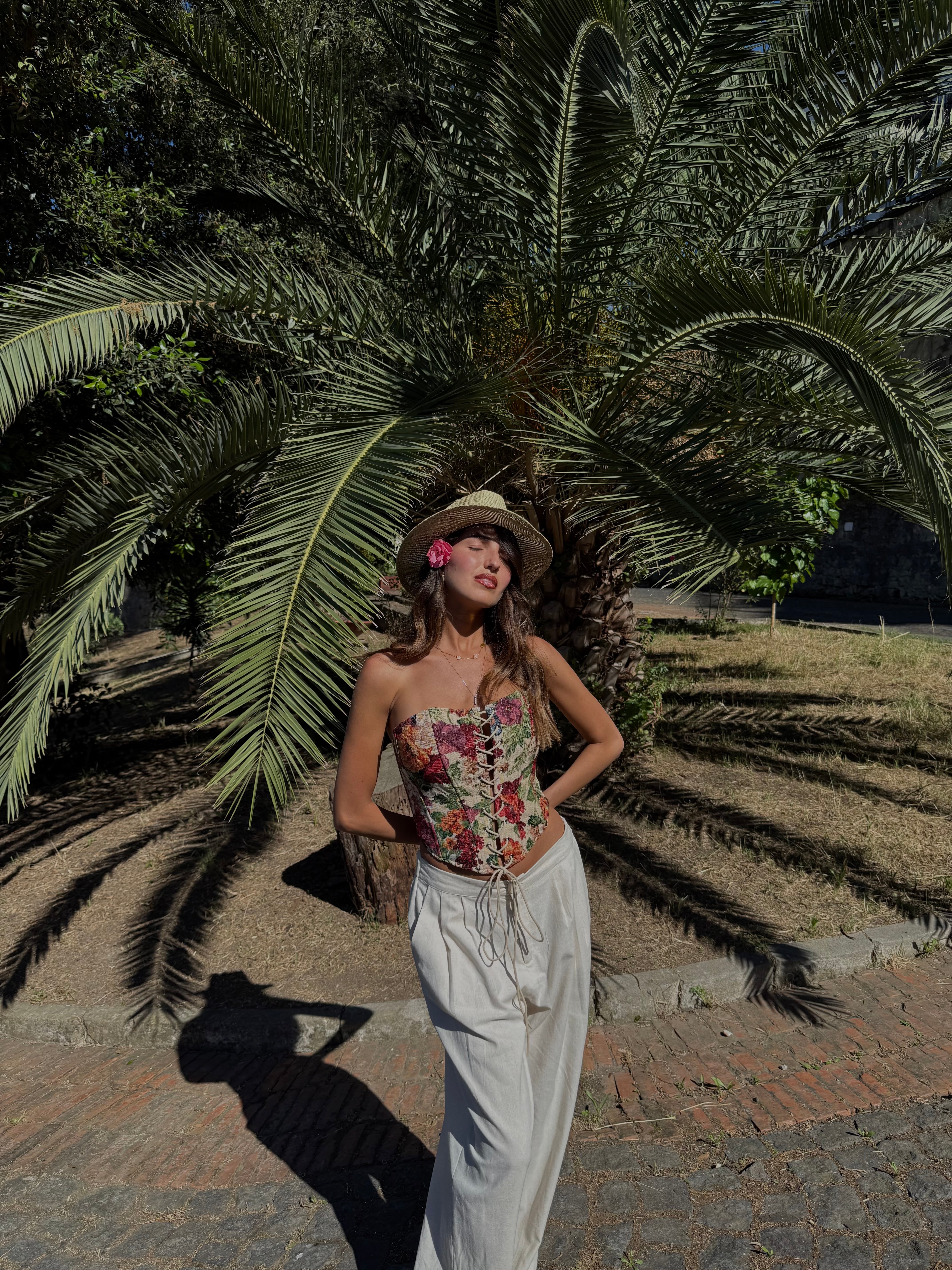 Corpetto fiori - LadyB Shop Online