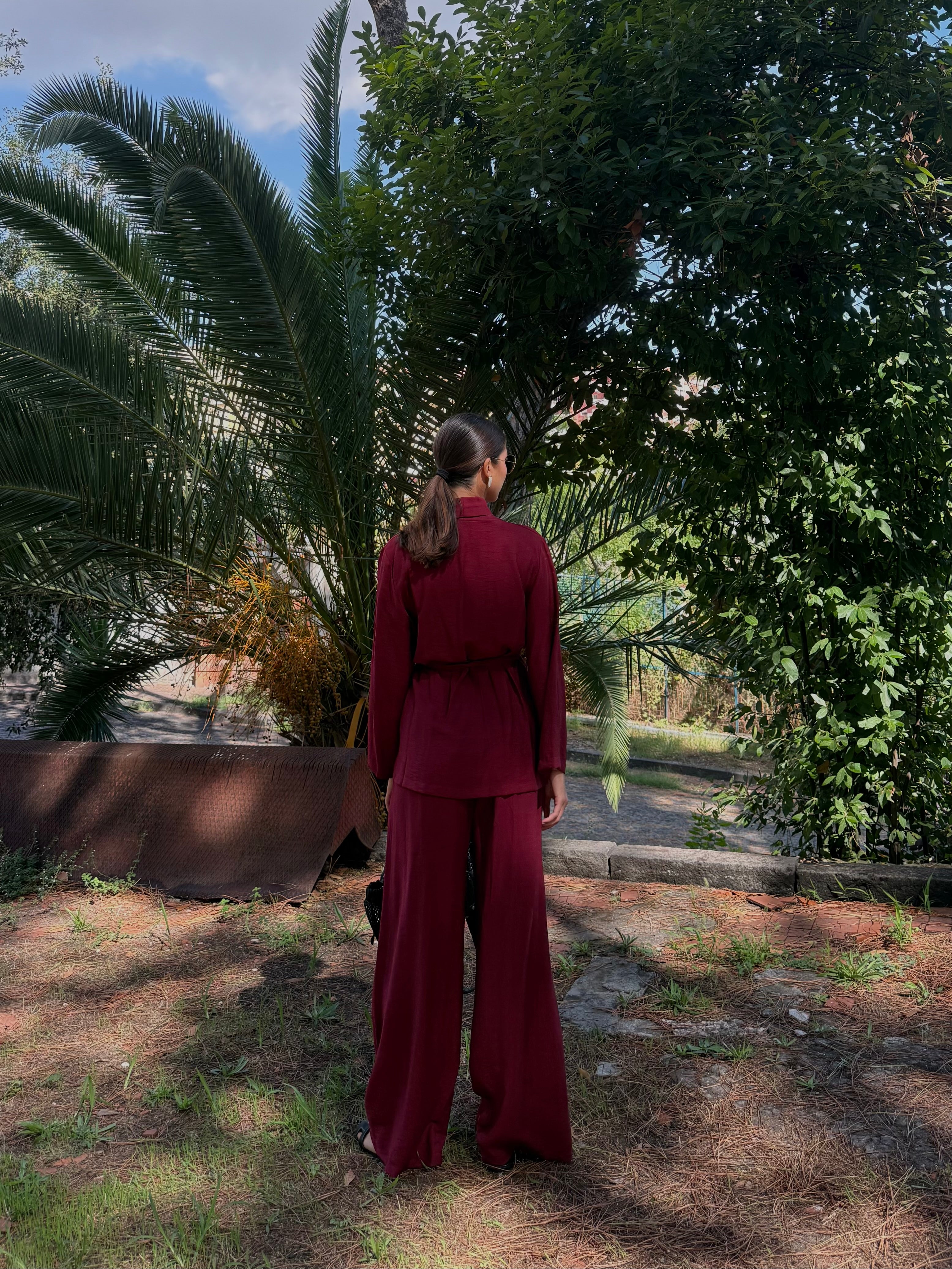 Tailleur Malta bordeaux - LadyB Shop Online