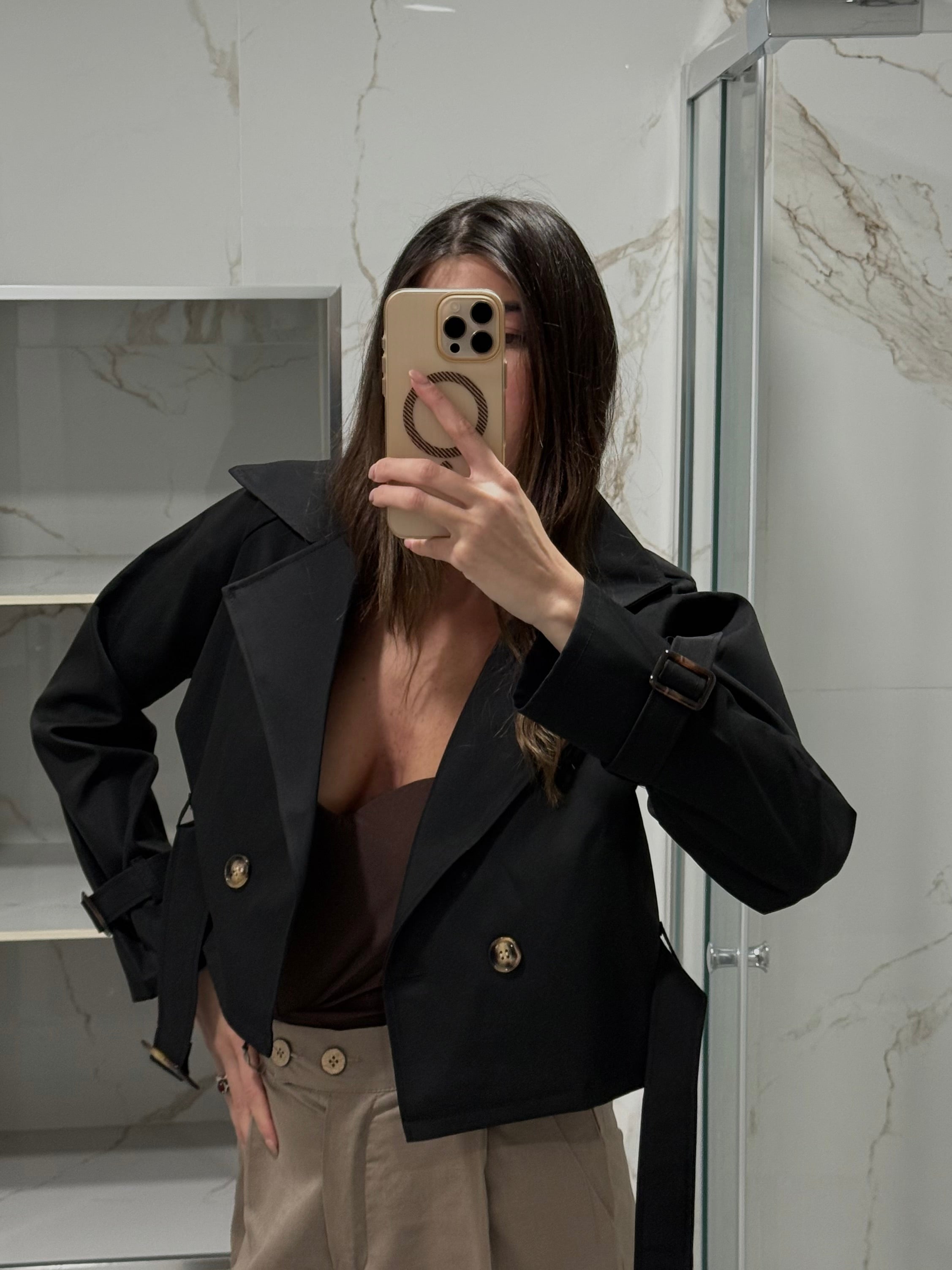 Trench Bunny nero - LadyB Shop Online