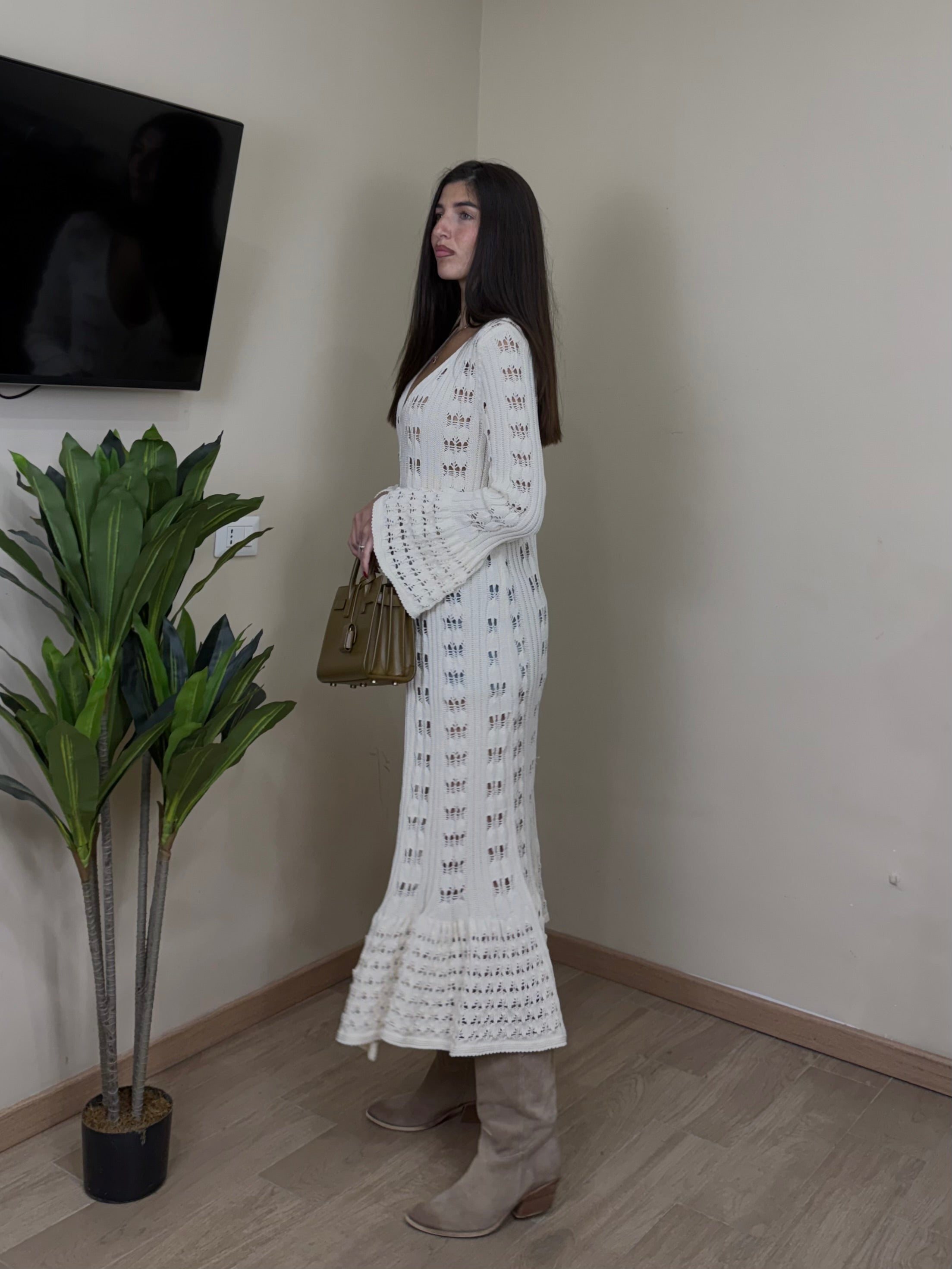 Cardigan traforato