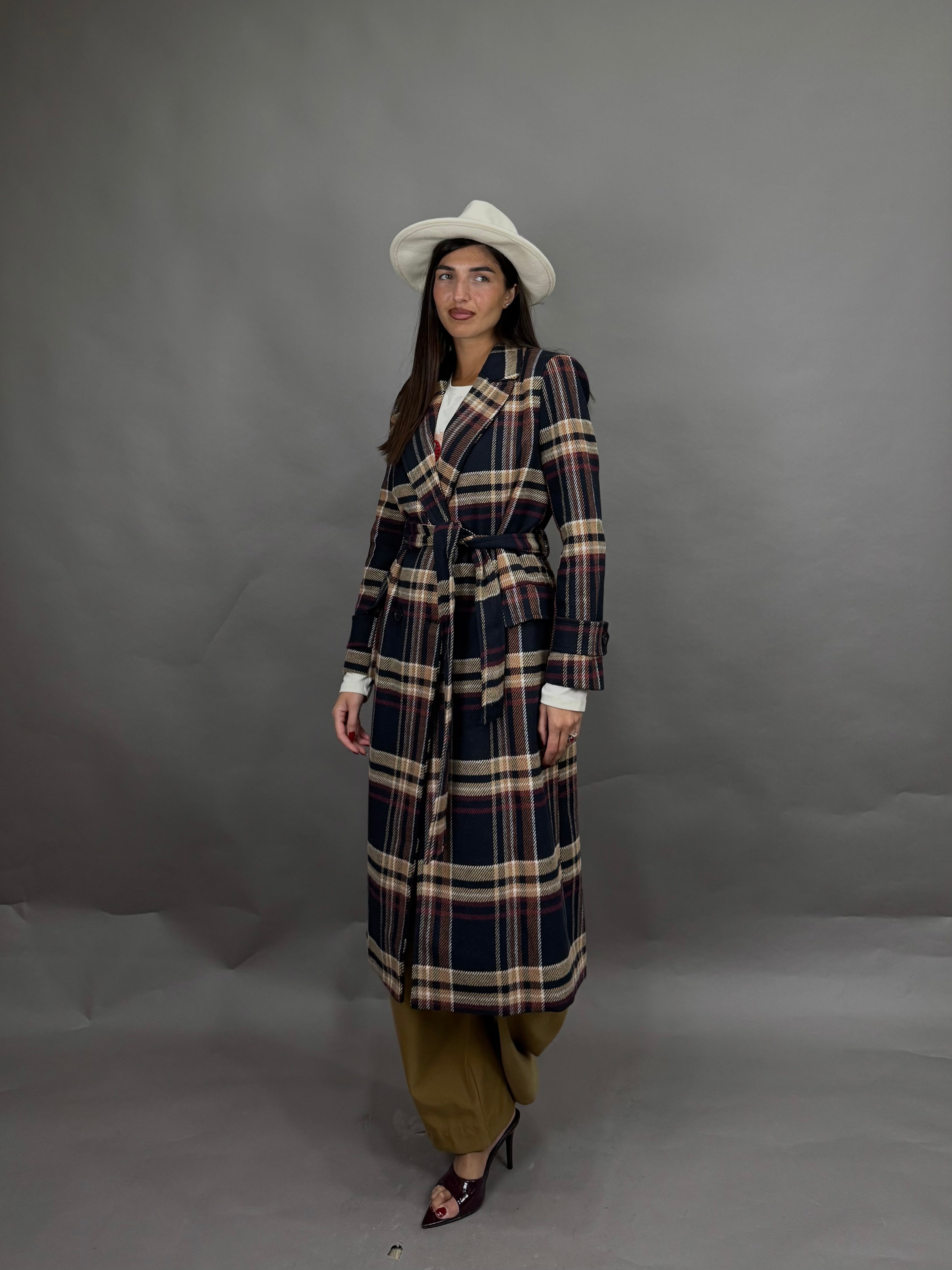 Trench cappotto lumina blu