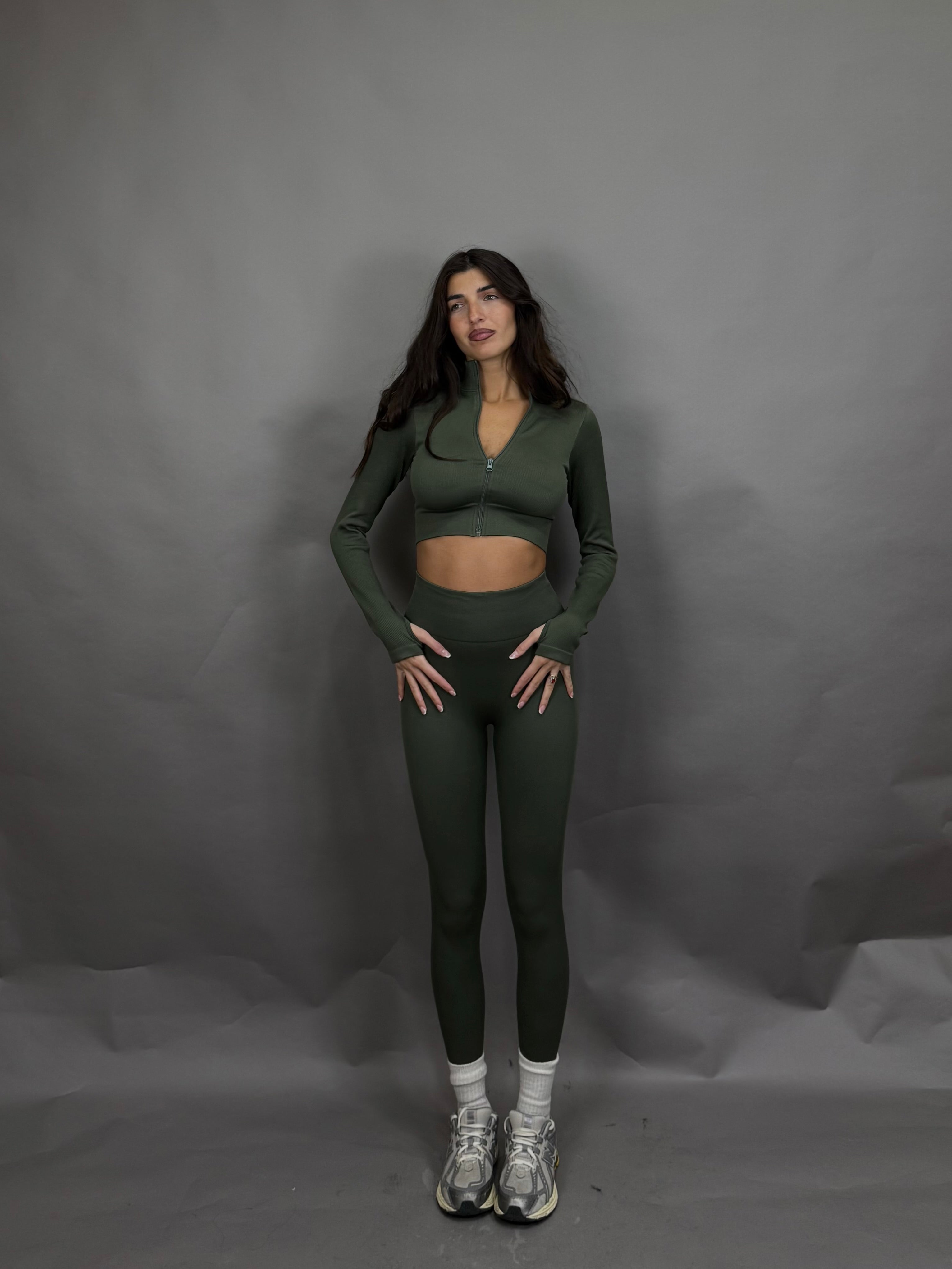 Coordinato pilates verde