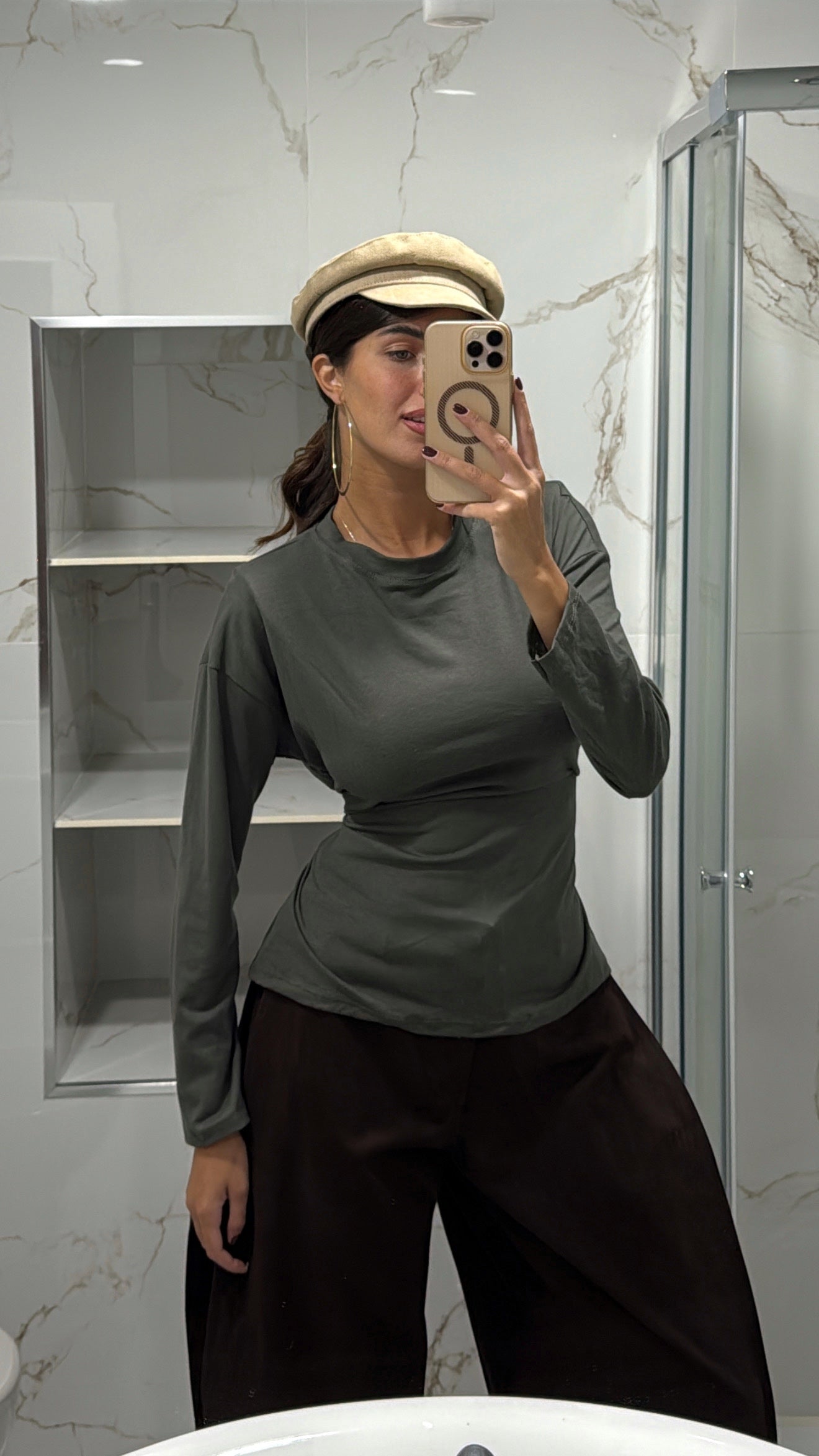 Maglia avvitata verde