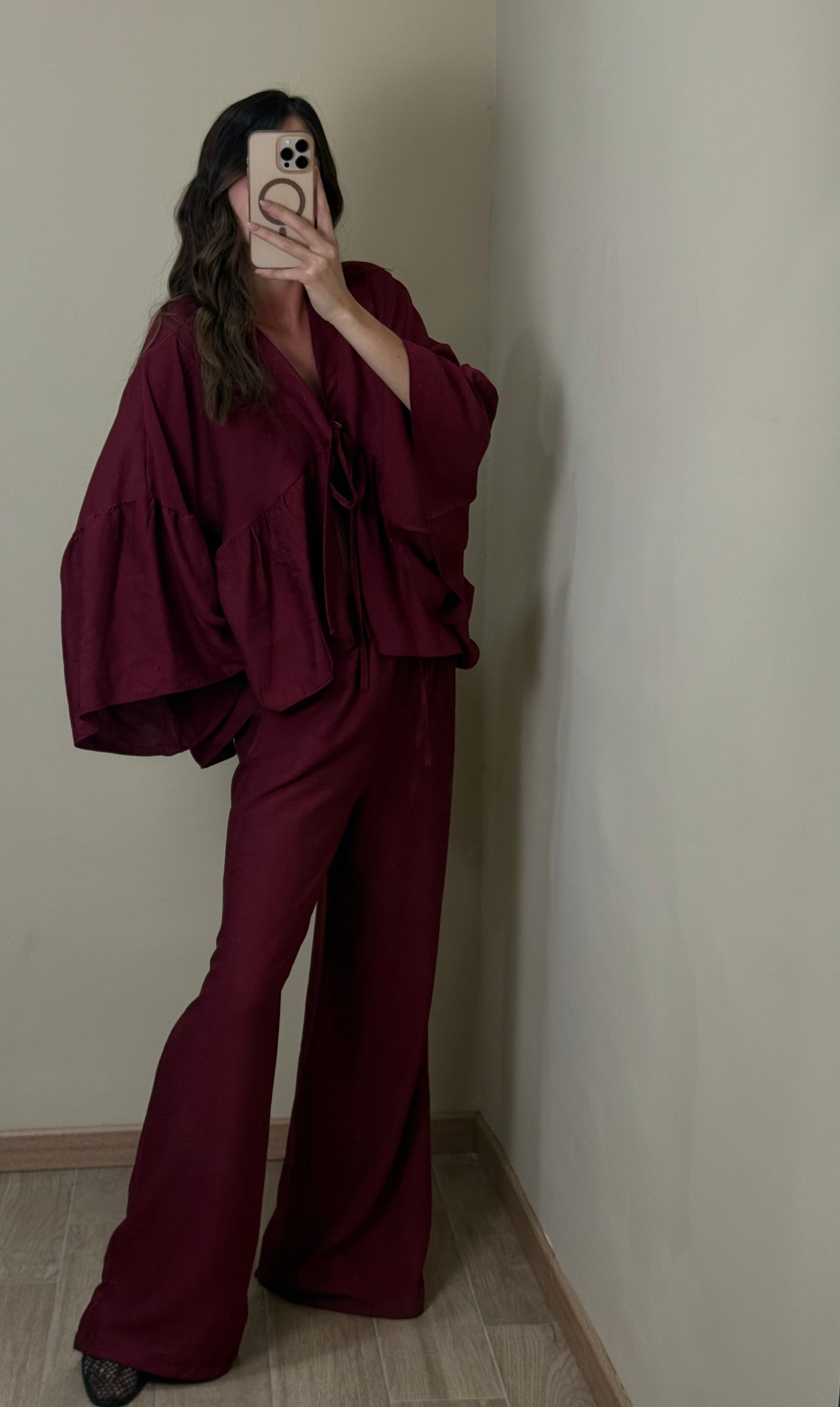 Coordinato Formentera Bordeaux - LadyB Shop Online