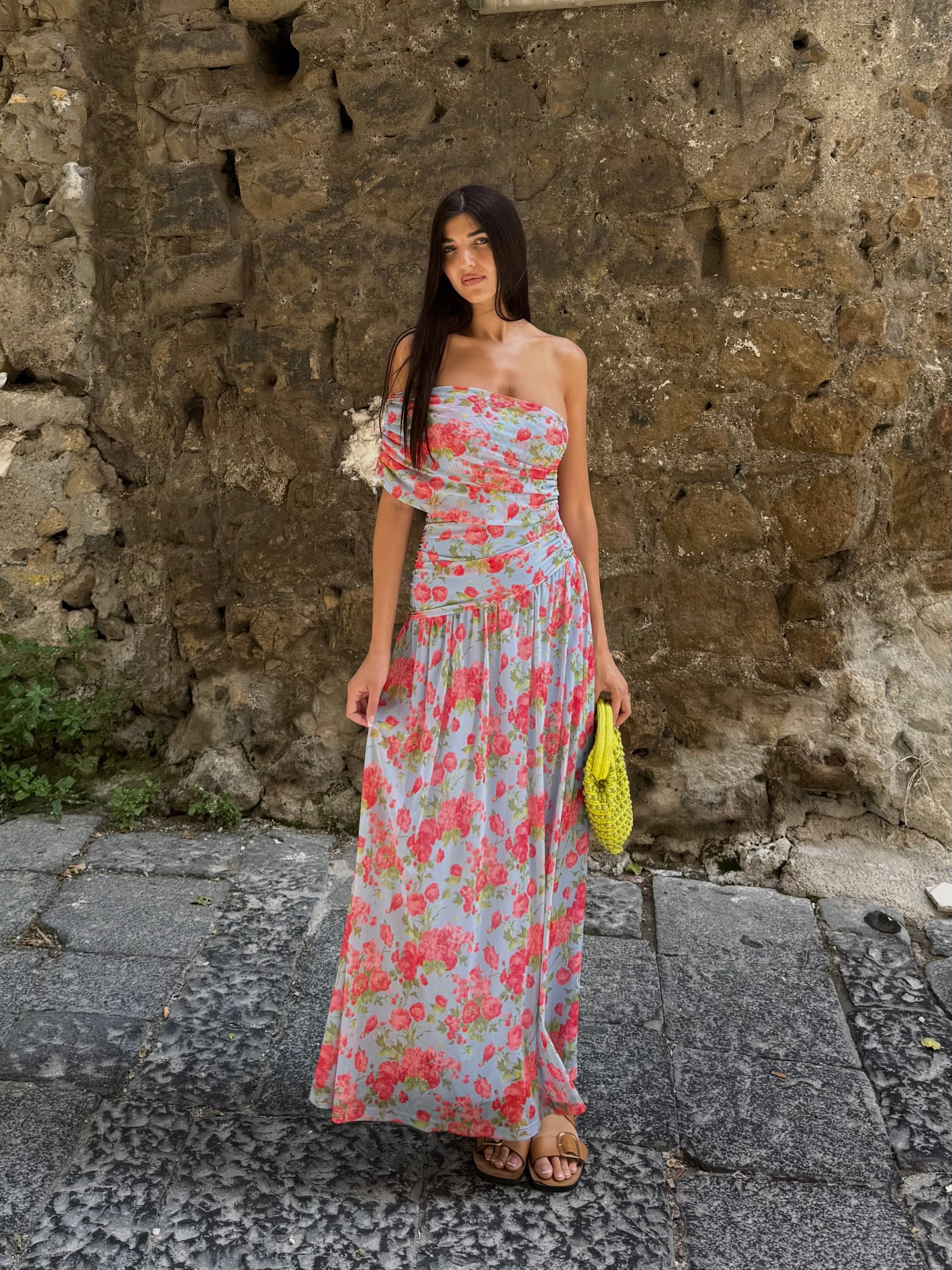 Dress lungo flower