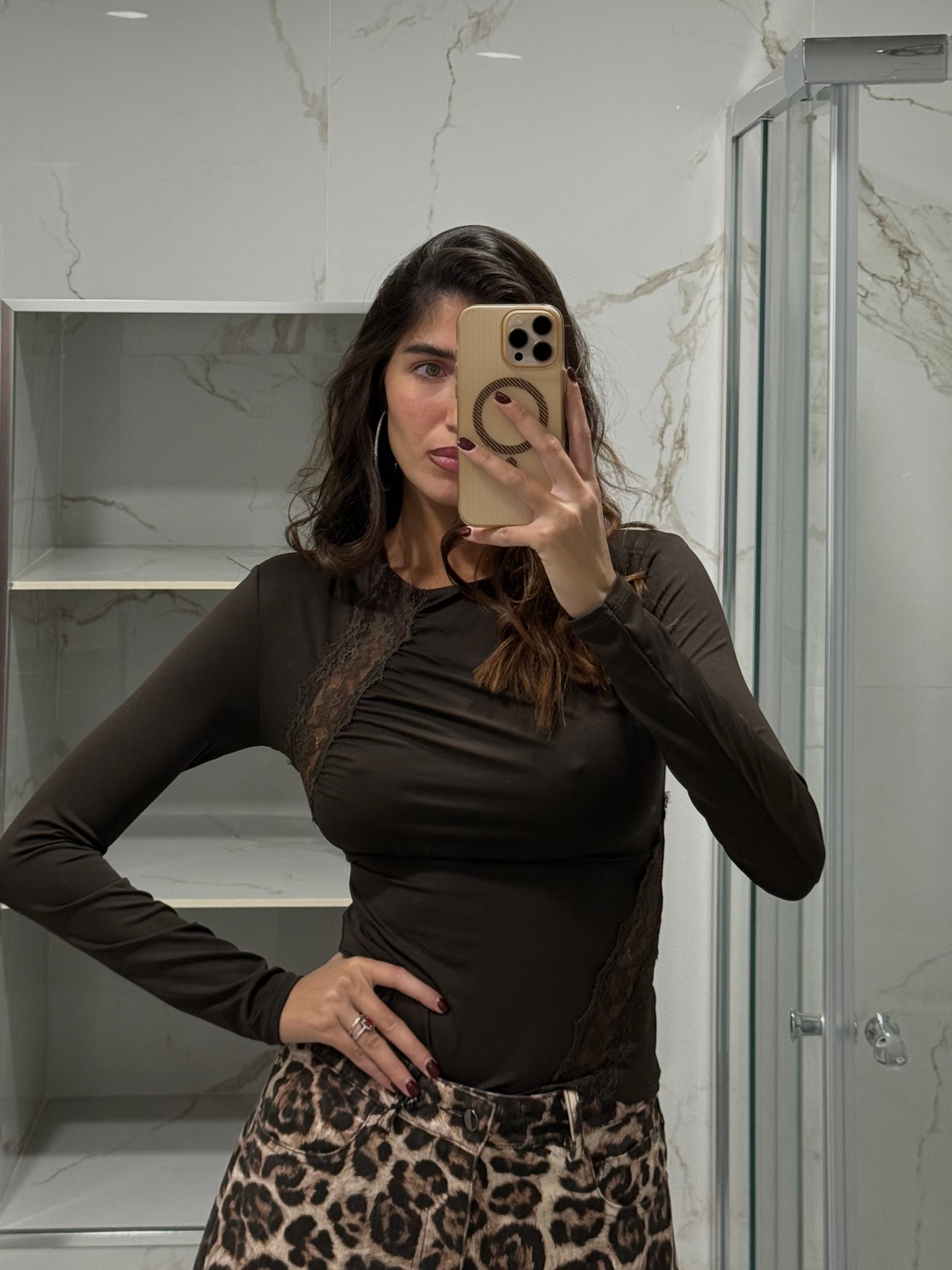 Maglia Silvia marrone