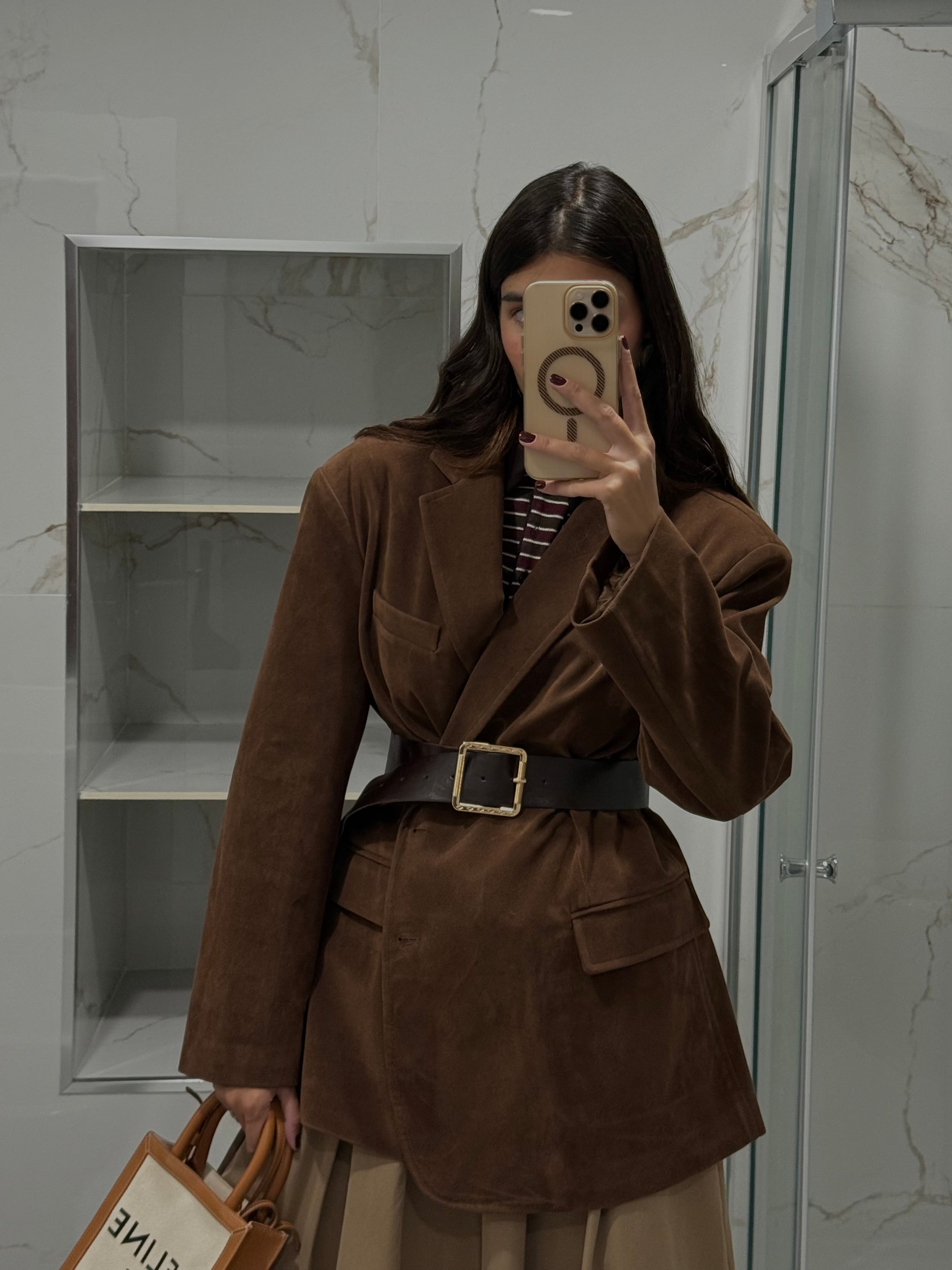 Blazer camoscio by lumina
