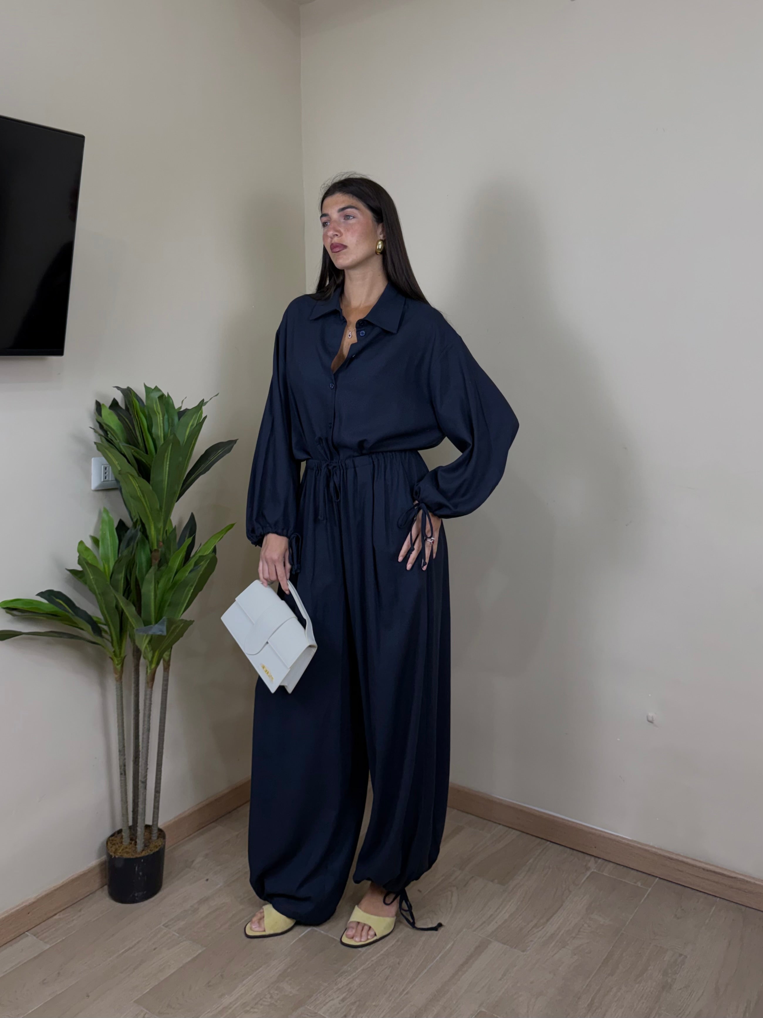 Coordinato in cotone by Lumina blu