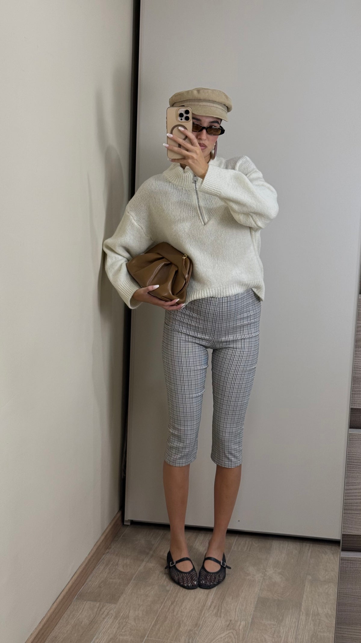 Capri pants quadretti