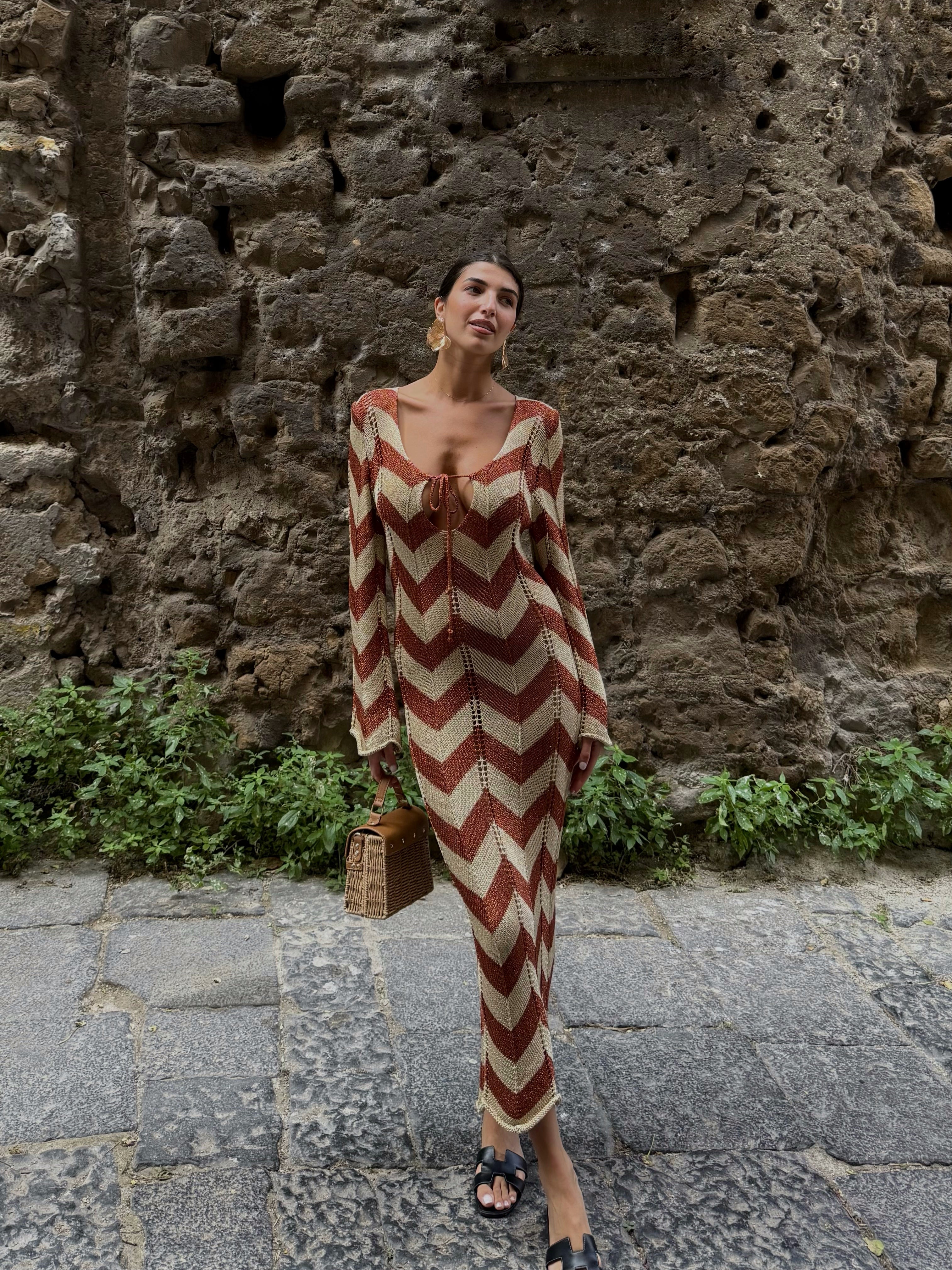 Dress Creta bronzo - LadyB Shop Online