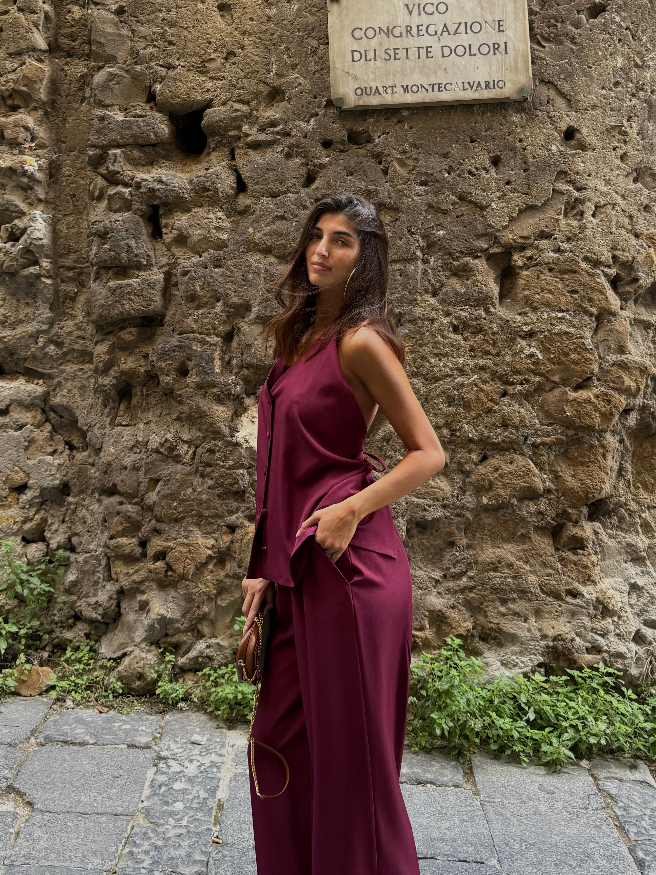 Coordinato Giuli bordeaux - LadyB Shop Online