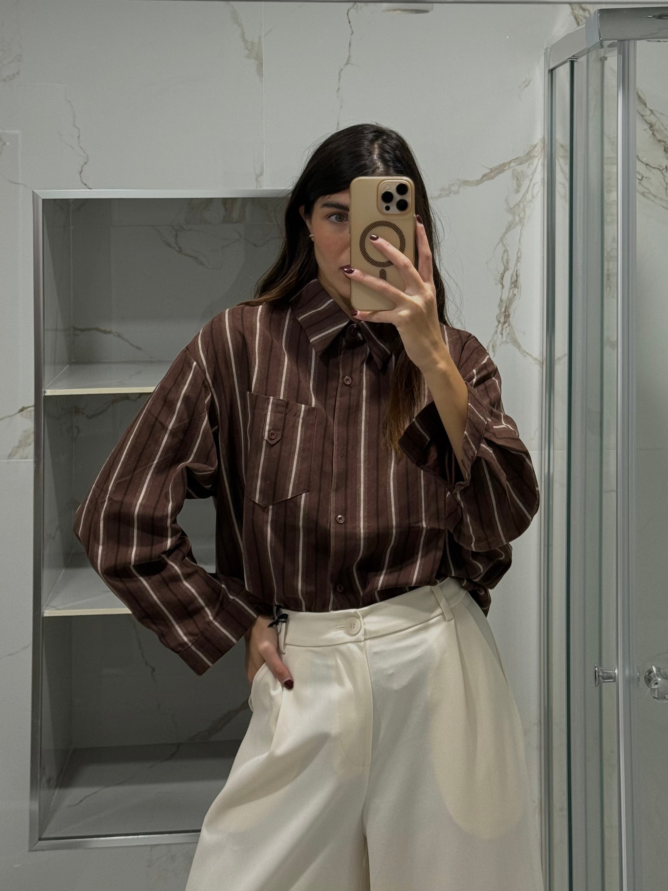 Camicia Olly marrone