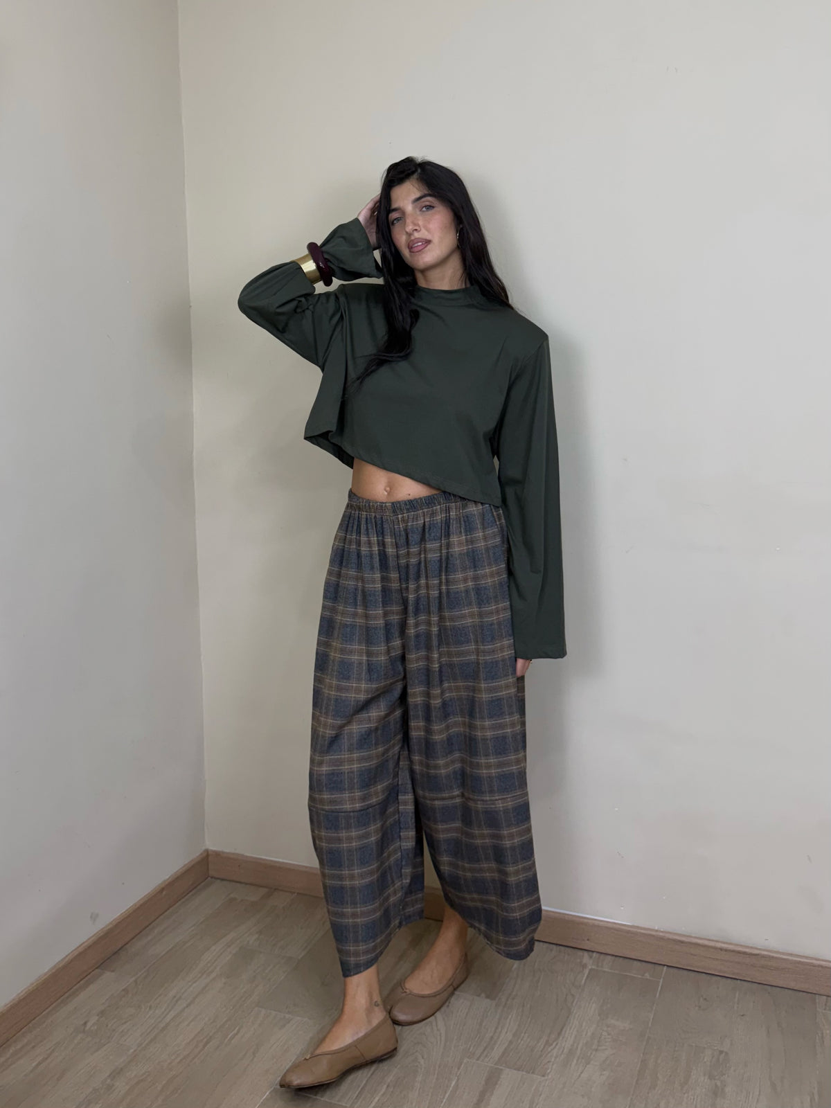 T-shirt crop by just west