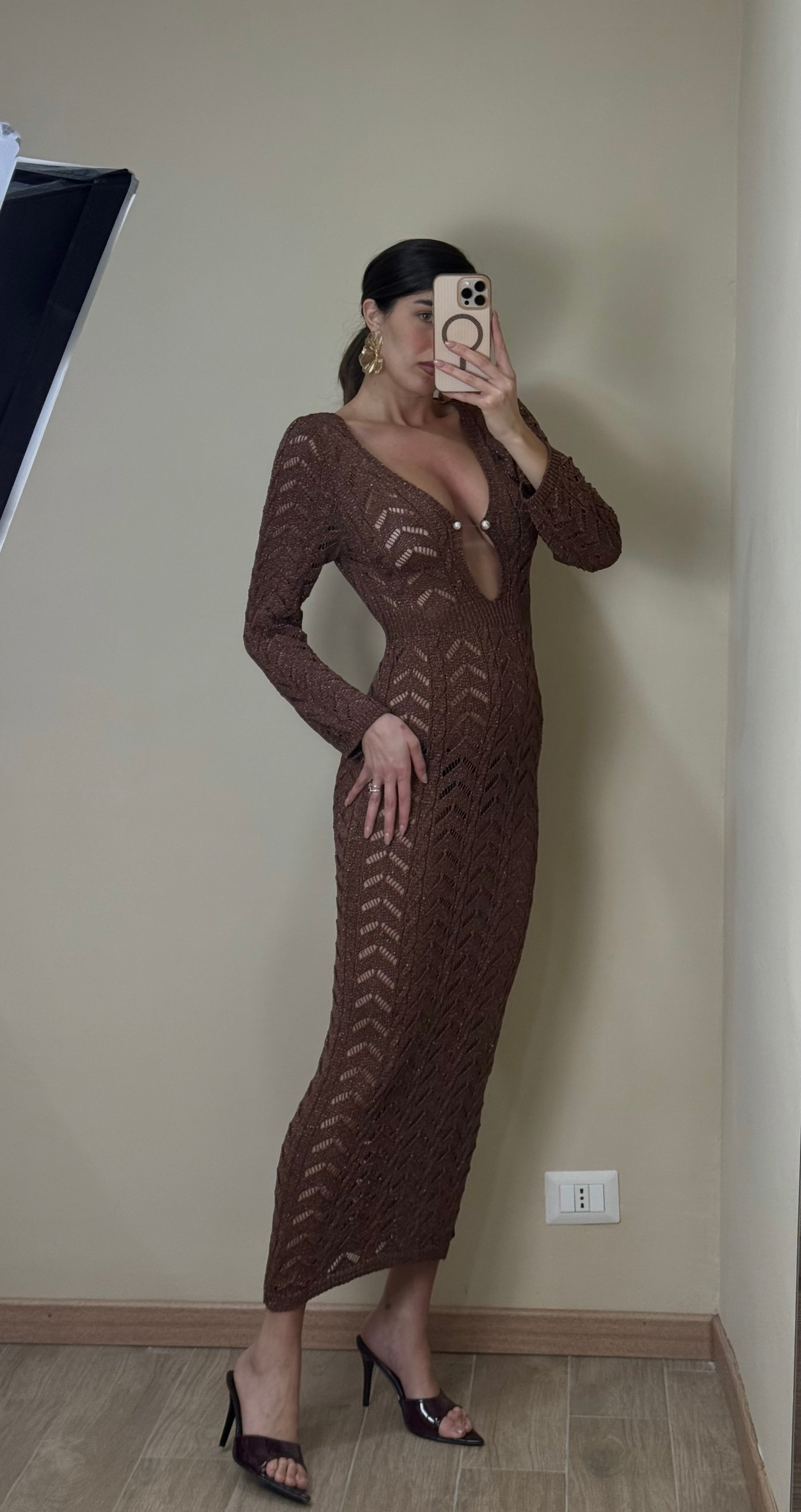 Dress sirena marrone - LadyB Shop Online