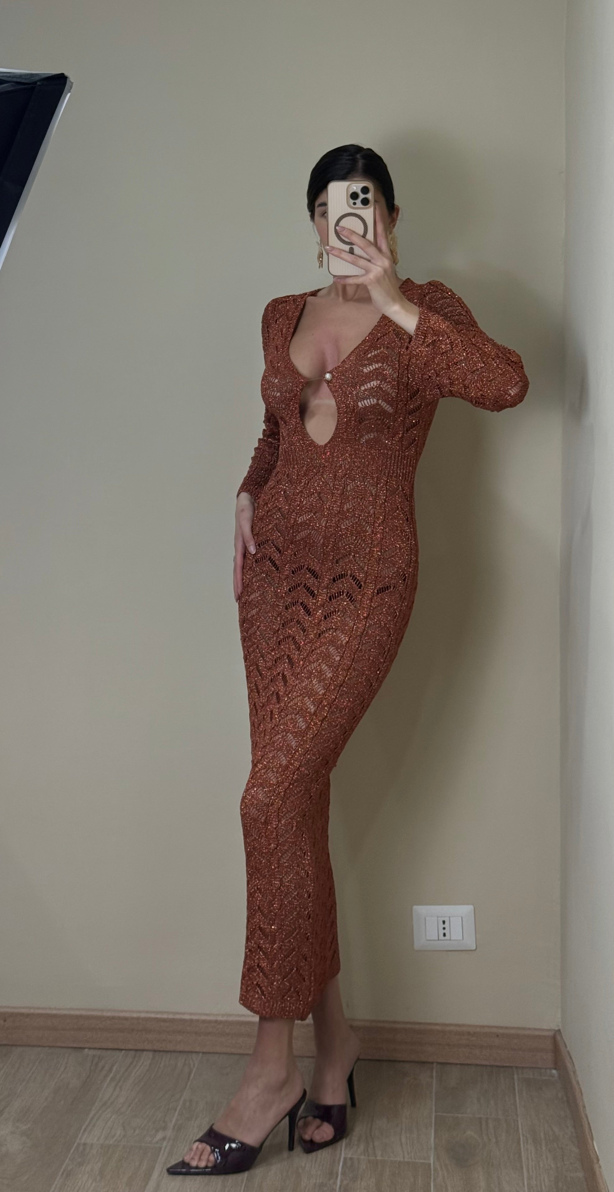 Dress sirena bronzo - LadyB Shop Online