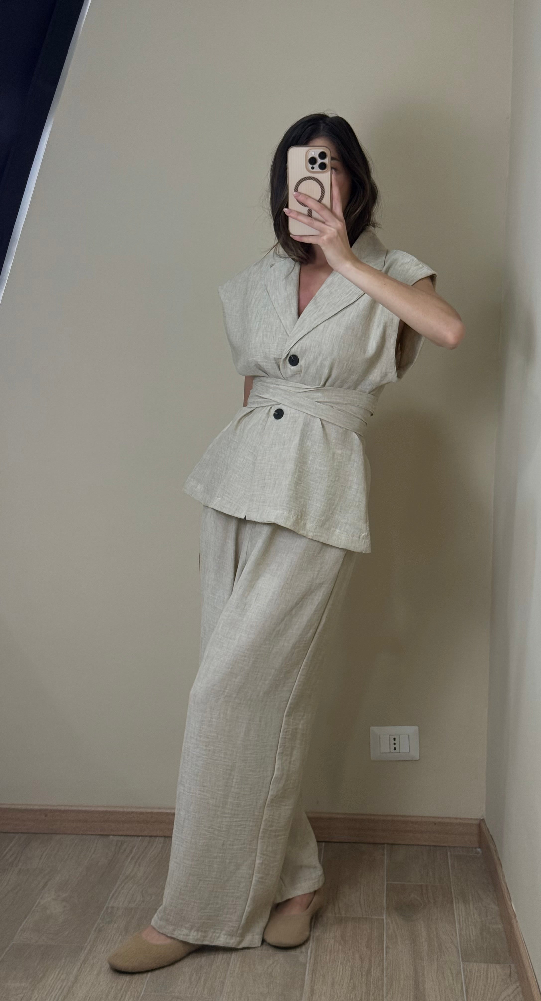 Tailleur Jane beige
