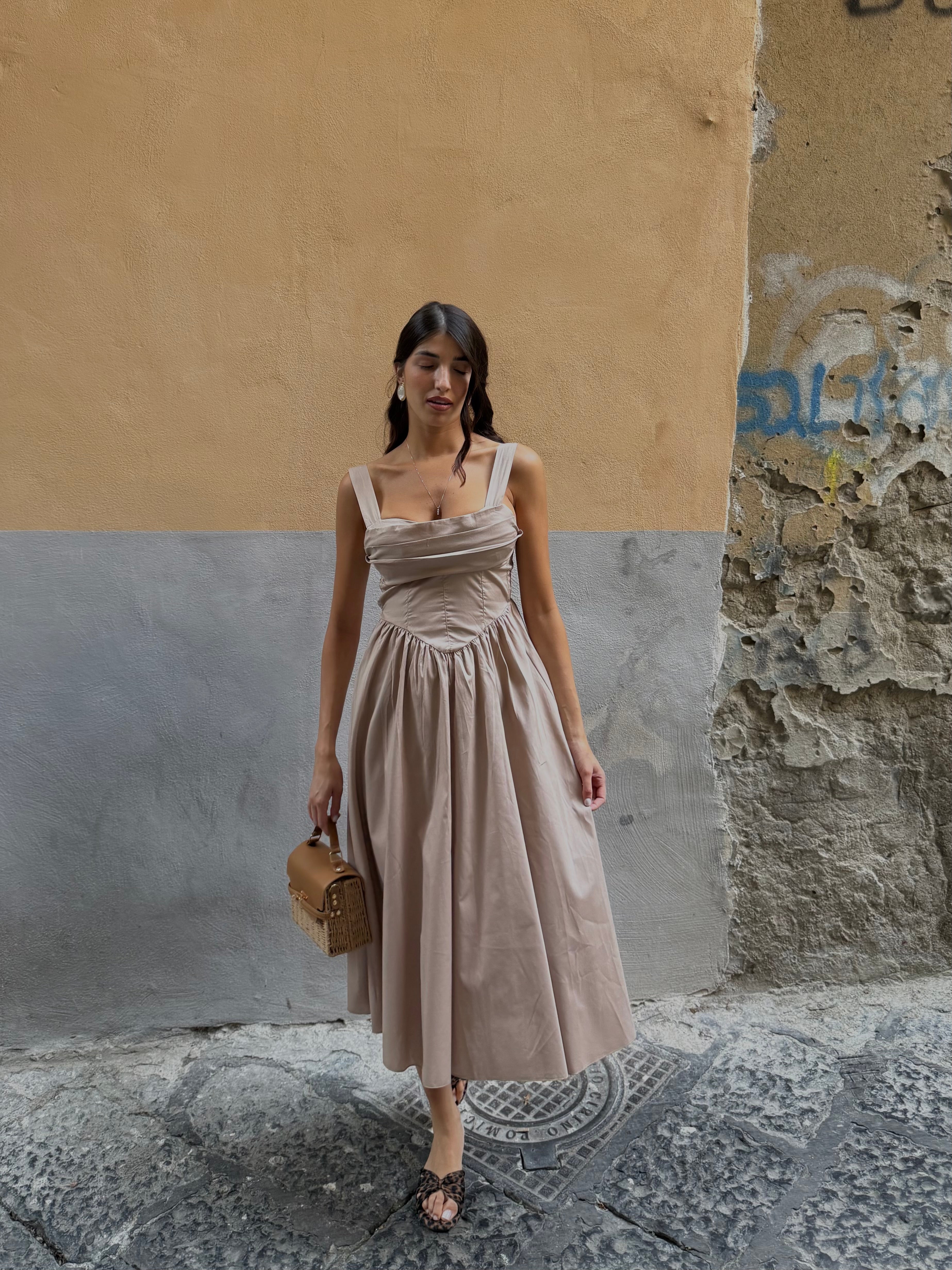 Dress Marylin tortora - LadyB Shop Online