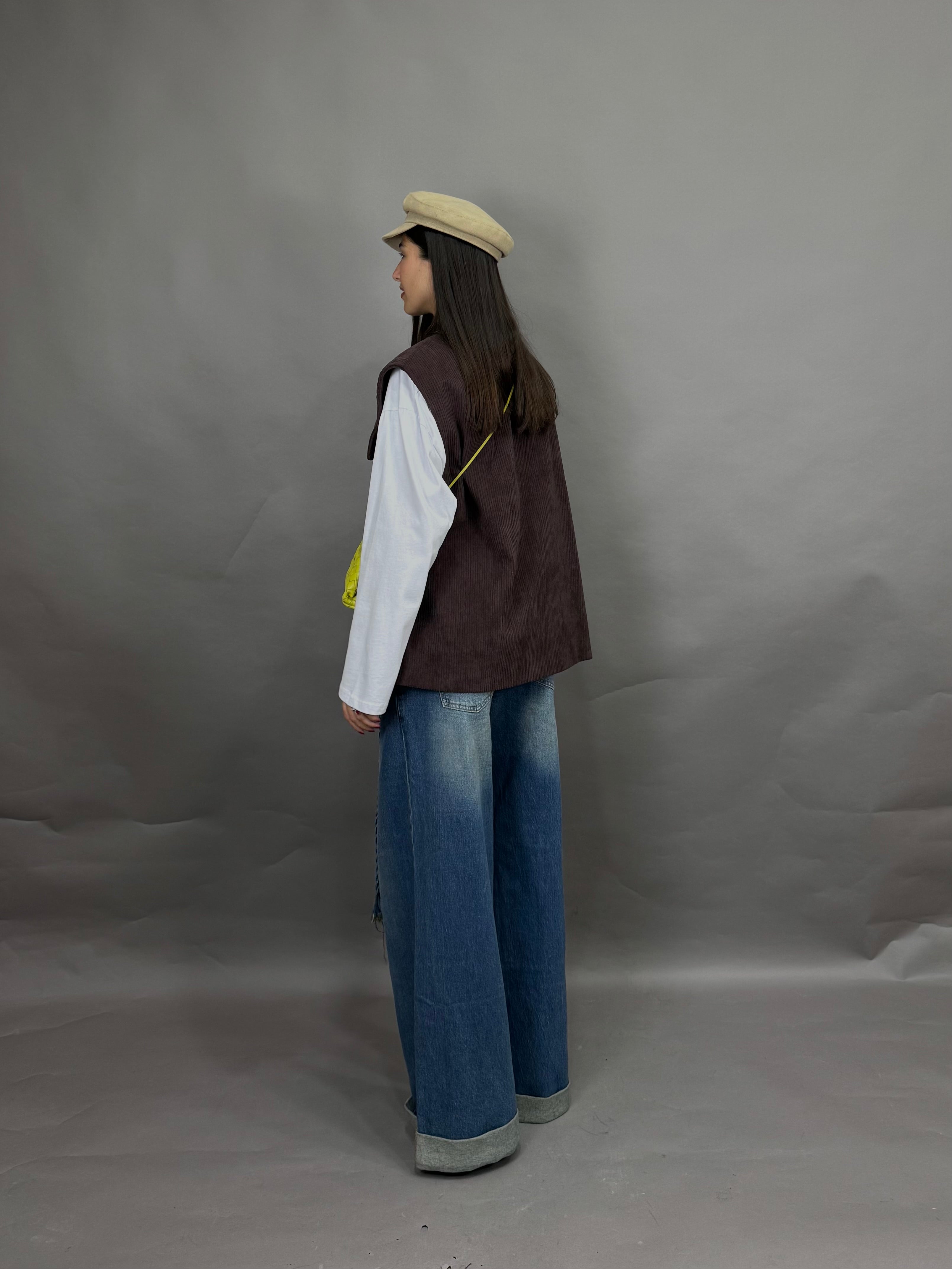 Gilet velluto lumina